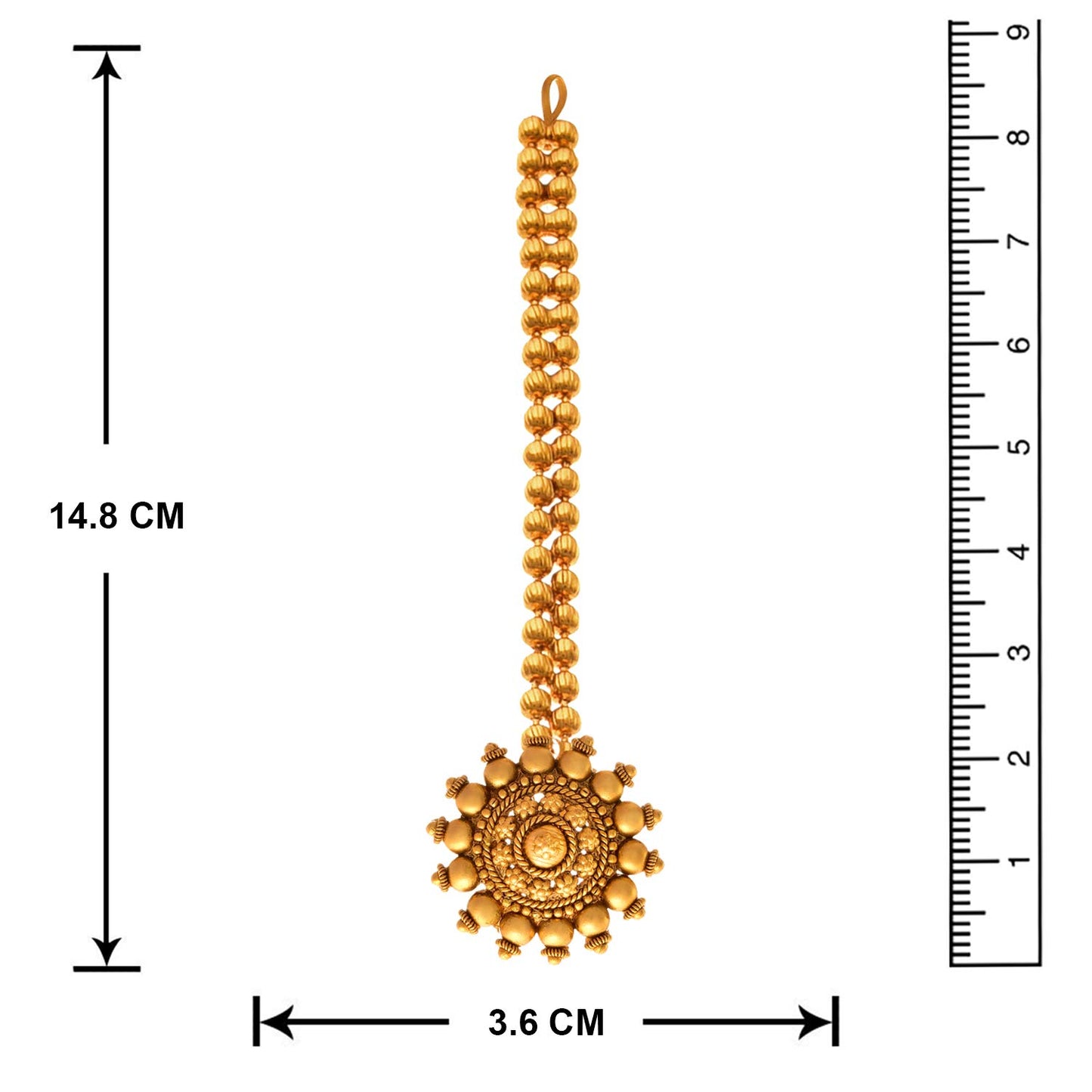 JFL - Jewellery for Less 22k (916) Traditional Gold-plated Copper Earrings for Women & Girls, Gold,Valentine