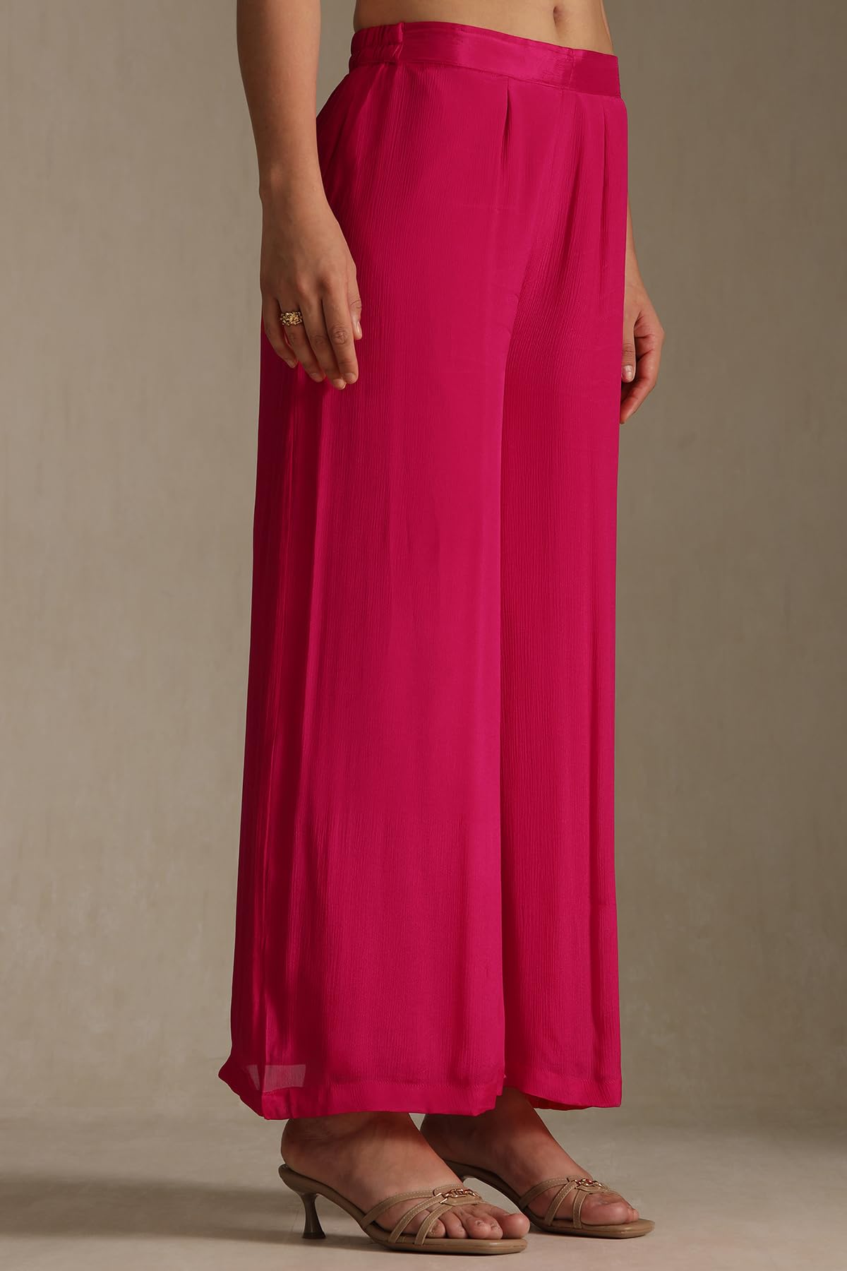 Soch Womens Chinon Embroidered Suit Set With Sequins