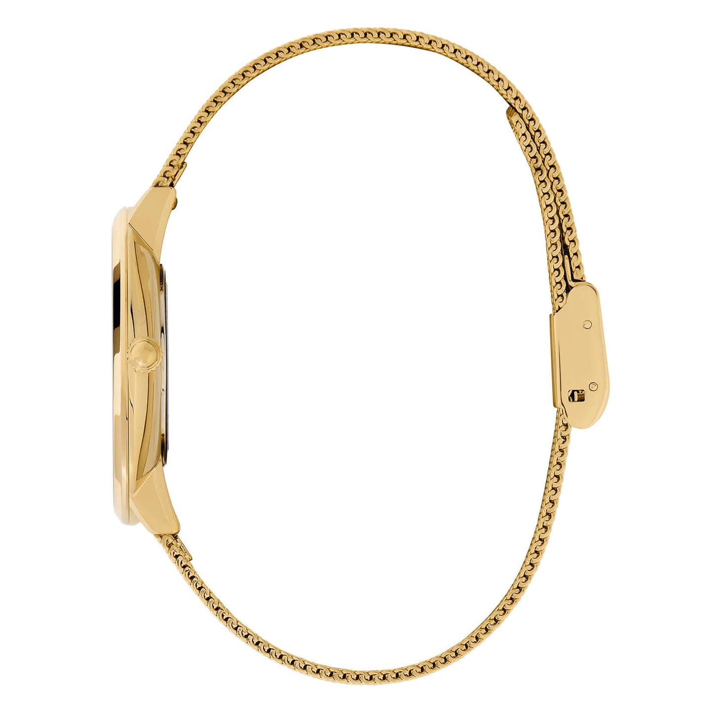 Olivia Burton Signature Butterfly Qtz Basic Light Gold Round Dial Women's Watch|Ionic Plated Thin Gold Steel Material|Gold Color Band - 24000147