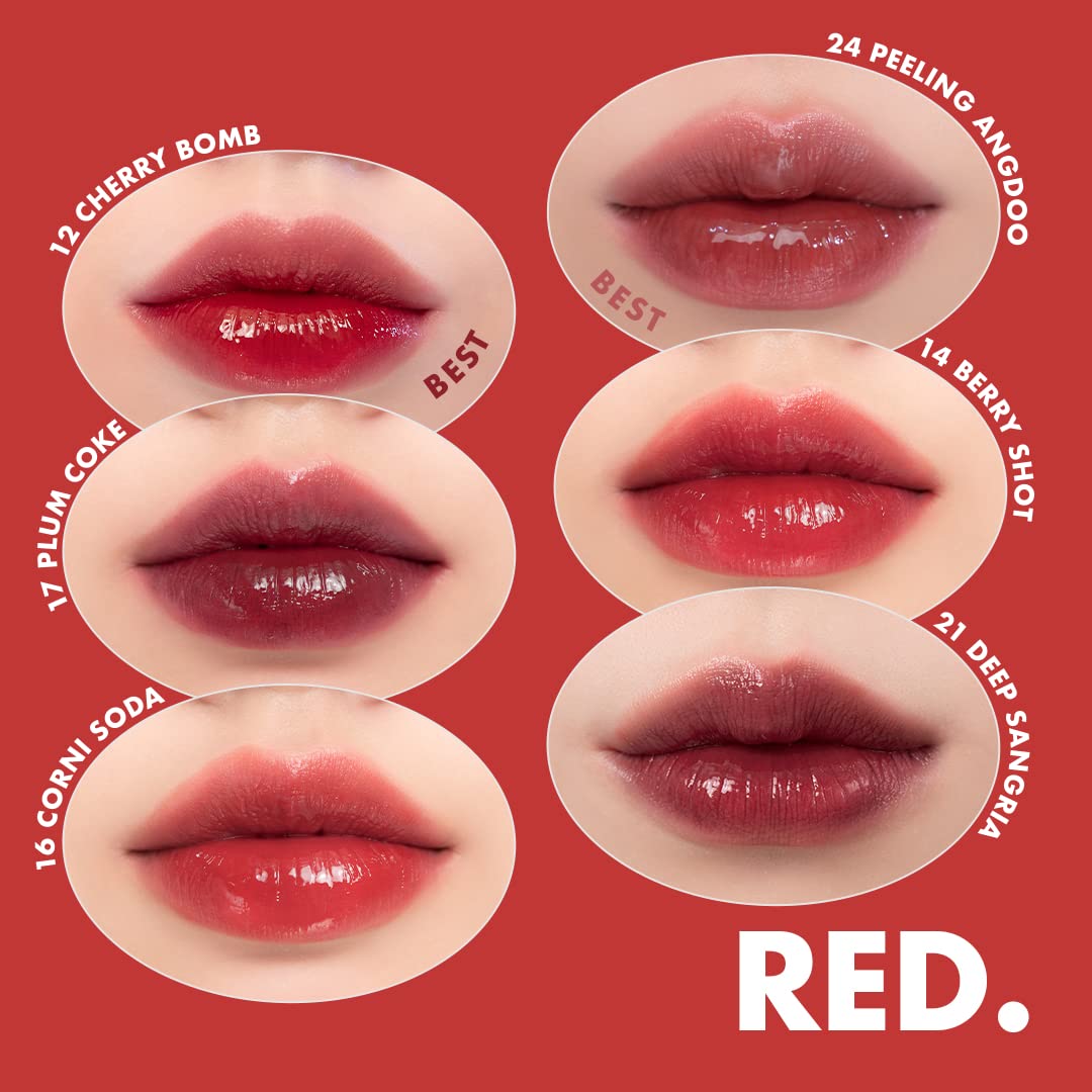 rom&nd Bare Juicy Lasting Glossy Tint 23 Nucadamia | High-Shine Lip Color | Smooth Application | Lightweight and Comfortable Wear | Hydrating Lip Tint for Everyday Use