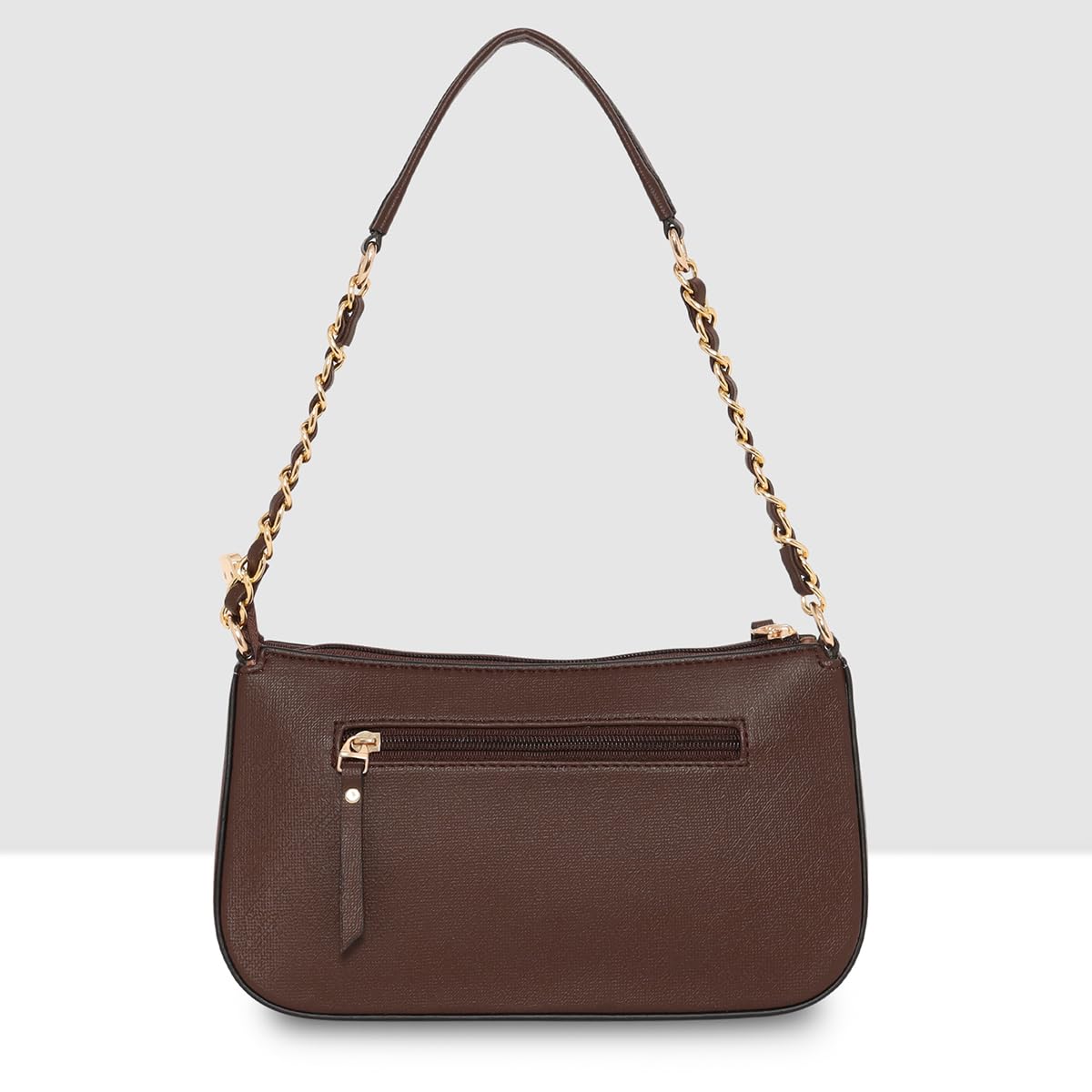 ESBEDA Brown Colour Chain Handle Small Handbag For Women