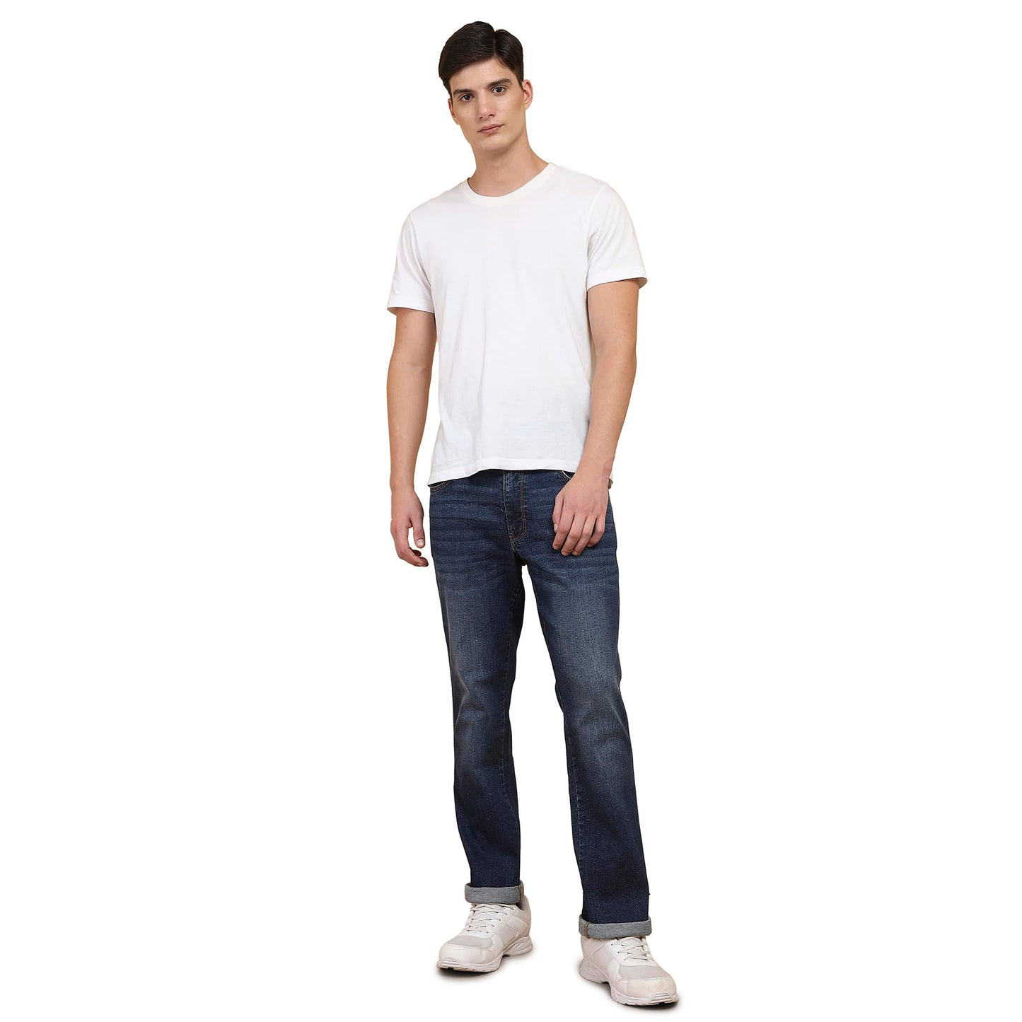 Wrangler Men's Straight Jeans (WMJN006350_Arctic Blue_32)