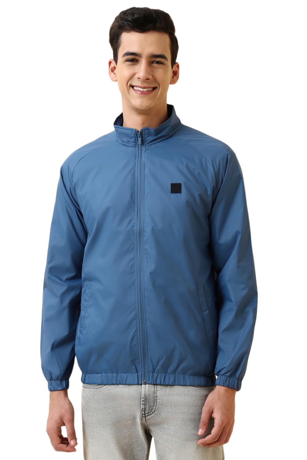 Allen Solly Mens Solid Windcheater Jacket without hood