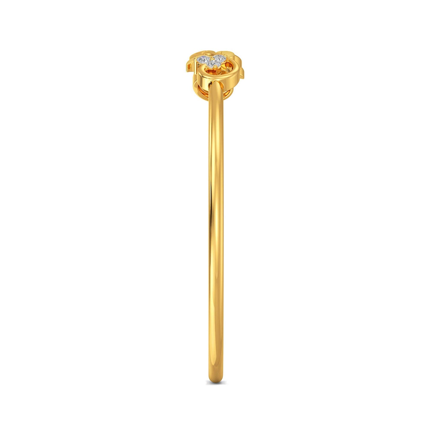 Joyalukkas 22k (916) Purity | BIS Certified | Slim Floral-leaf Beautiful Gold Bangle For Women