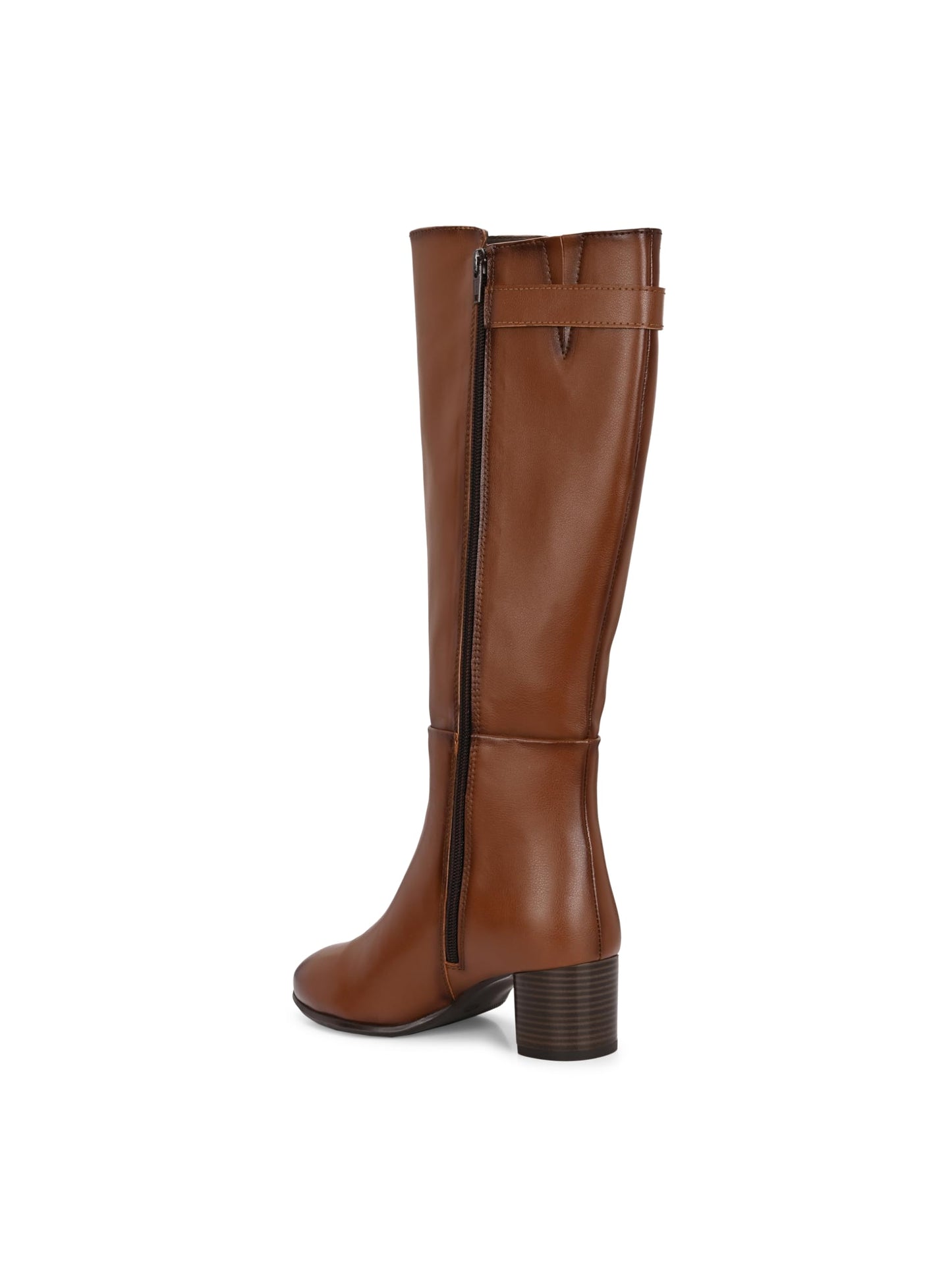 Delize Tan Women Knee ankle boots 64473-36