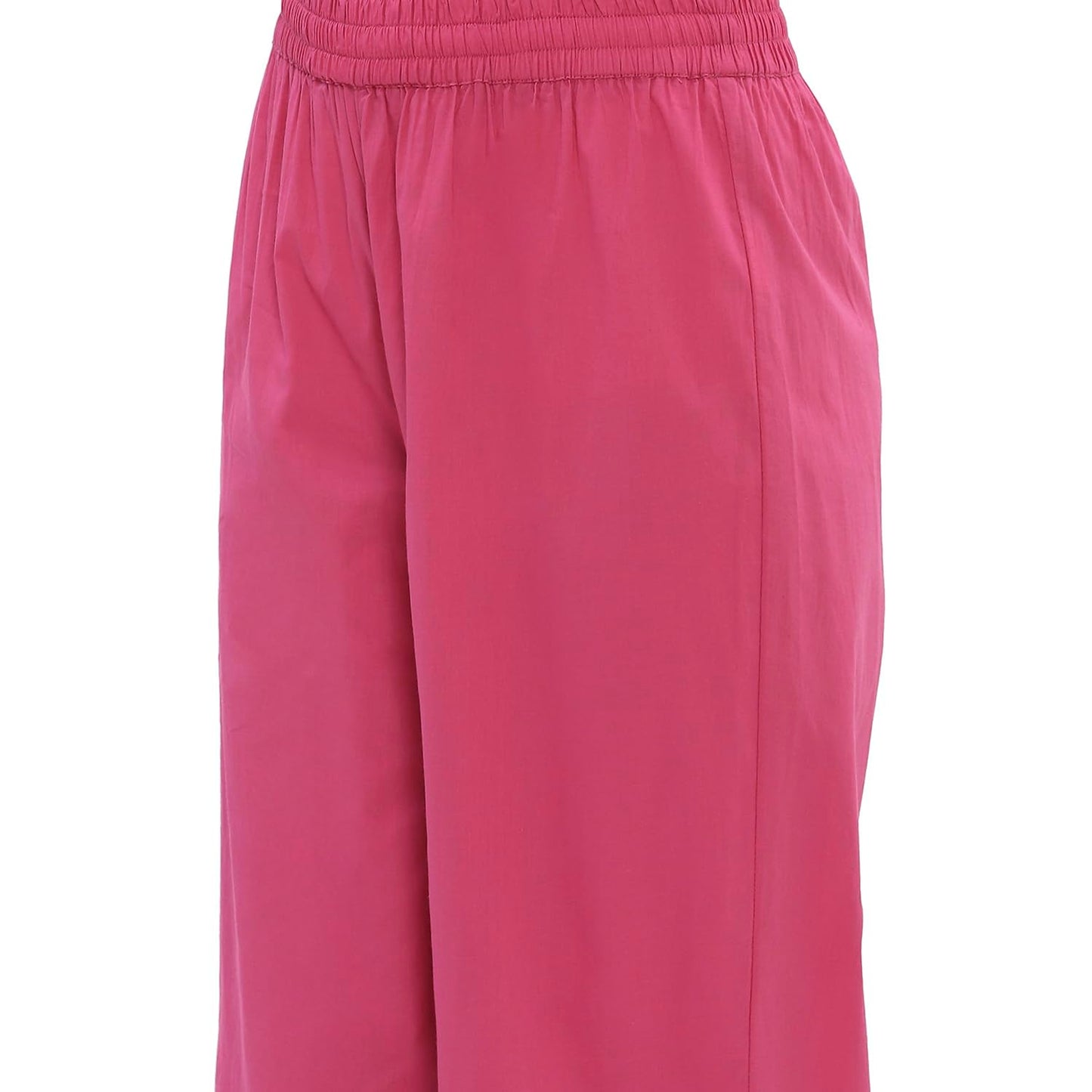 Biba Women's Cotton Kurta Set (SKDSTSAG10902SS25ONIPNK_Onion Pink