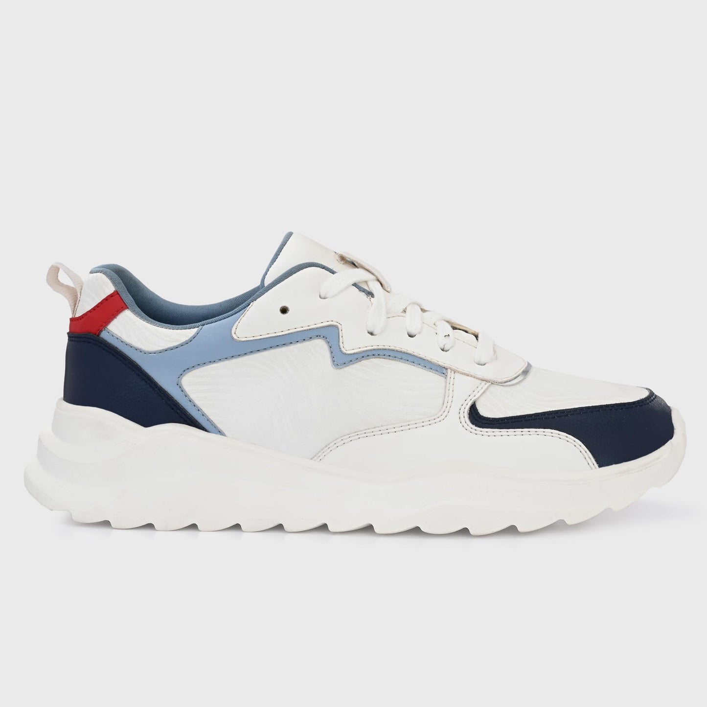 Cruiser Men's Dexter White-Blue Chunky Sneakers_11 UK (2513-2)
