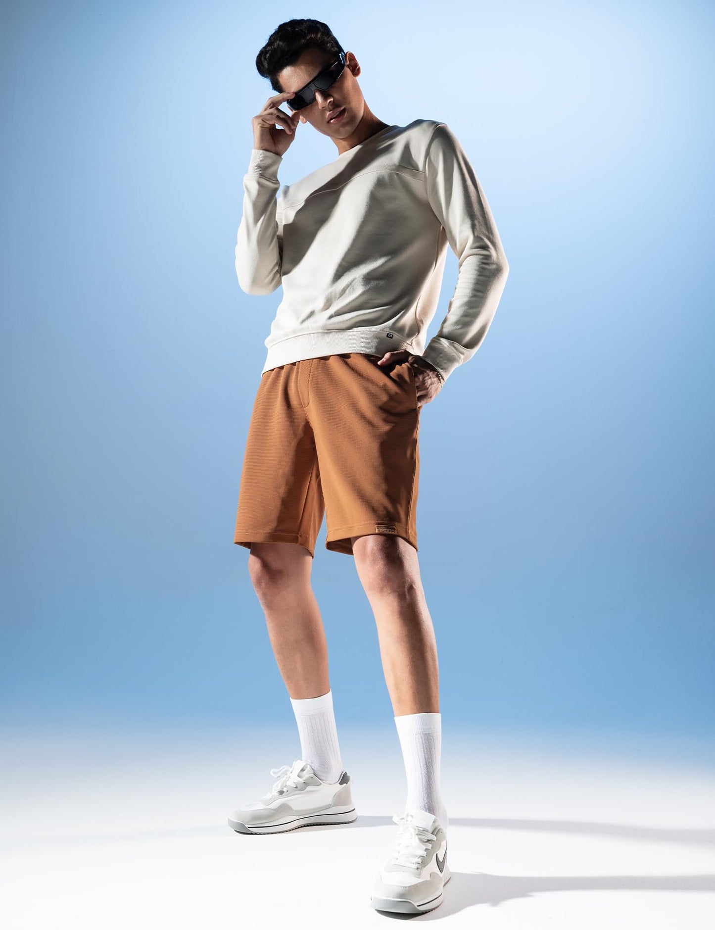 DAMENSCH Men's Regular Shorts (Dam-SHT-OTB-M_B.Oath Brown_M)