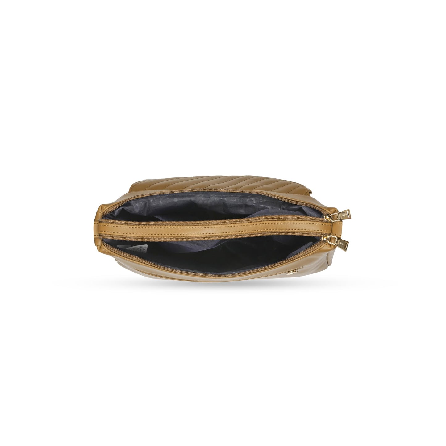 Caprese Jessica Hobo Medium Brown Bag for Women Shoulder Bag with Adjustable Strap|Back Zip|Trendy New Shape, Spacious Design, Ideal for Office, Daily Use, and Travel