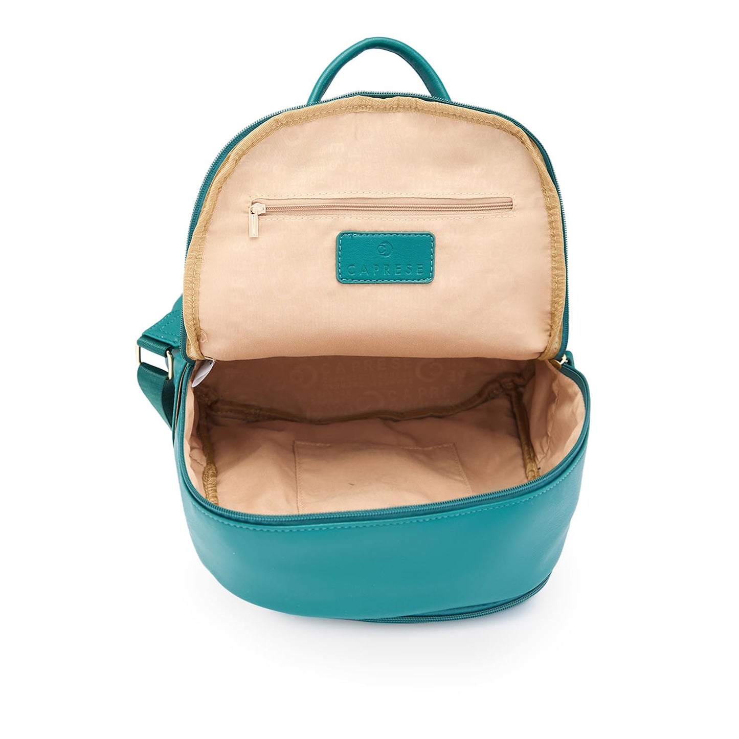 Caprese Merlin Casual Backpack, Medium | Fashion Backpack for Women with Adjustable Shoulder Strap & Secure Zip Closure | Spacious, Versatile for Everyday Outings and Travel (Green)