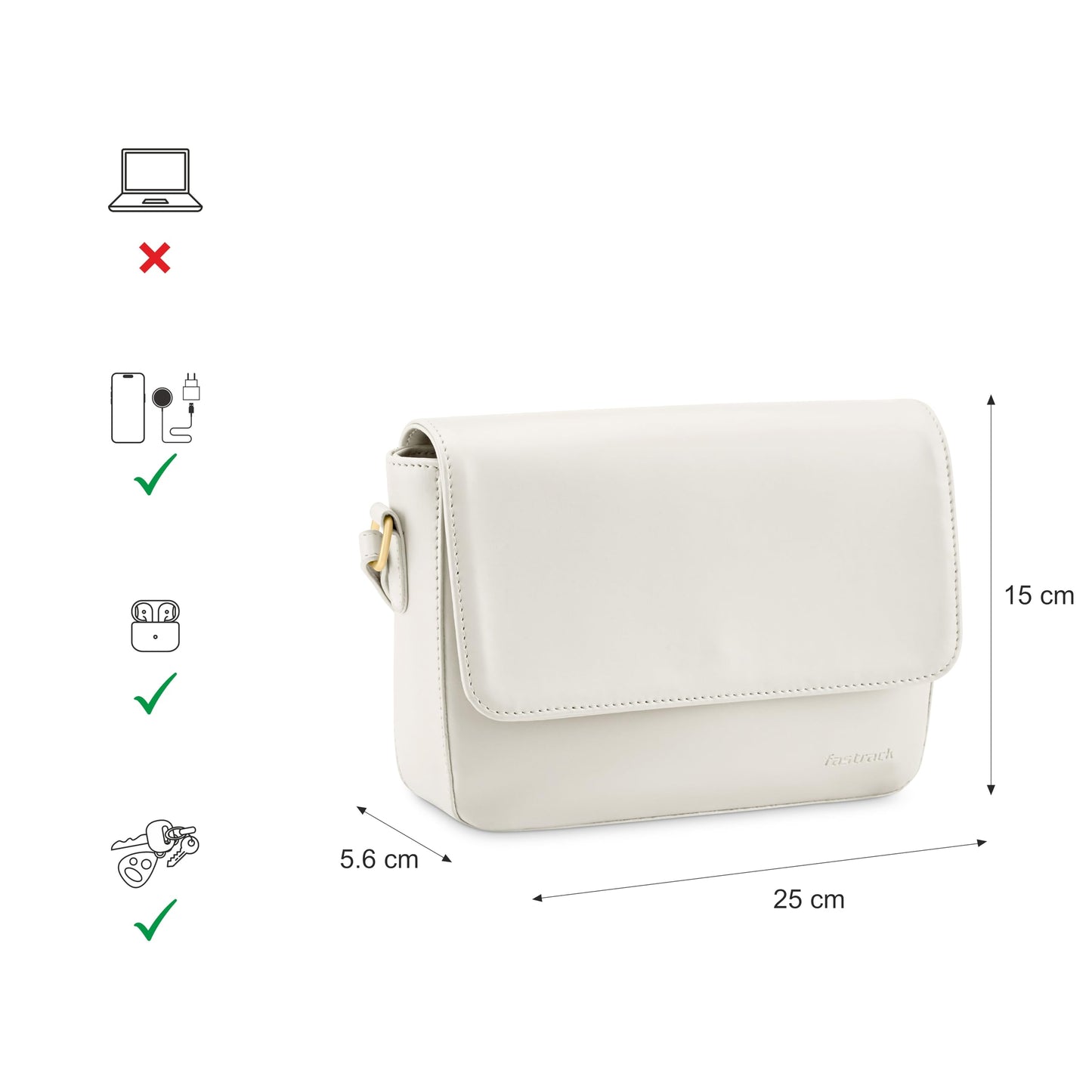 Fastrack Women's Western (Pumice), White