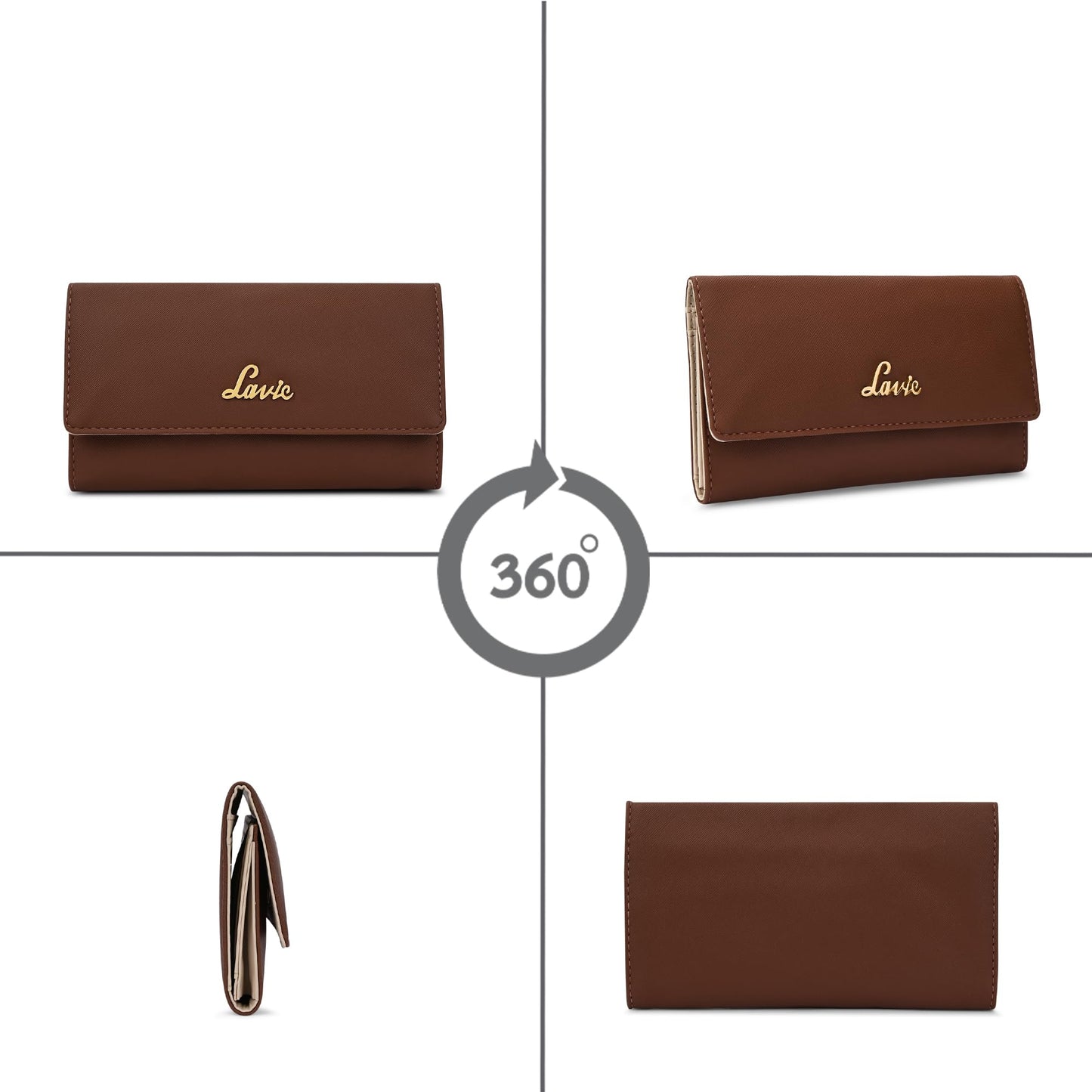 Lavie Women's Trifold Purse | Ladies 3 Fold Wallet | Gift for Women