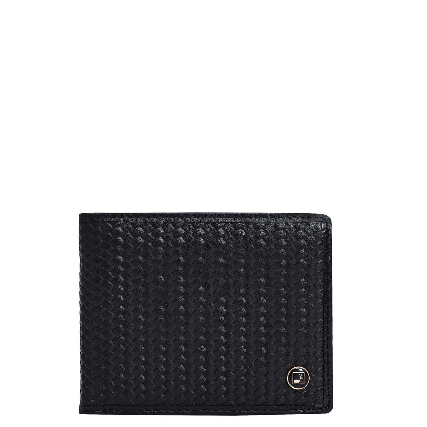 Da Milano RFID Protected Leather Wallet for Men with Card Slot - Black (MW-0081A-OL)