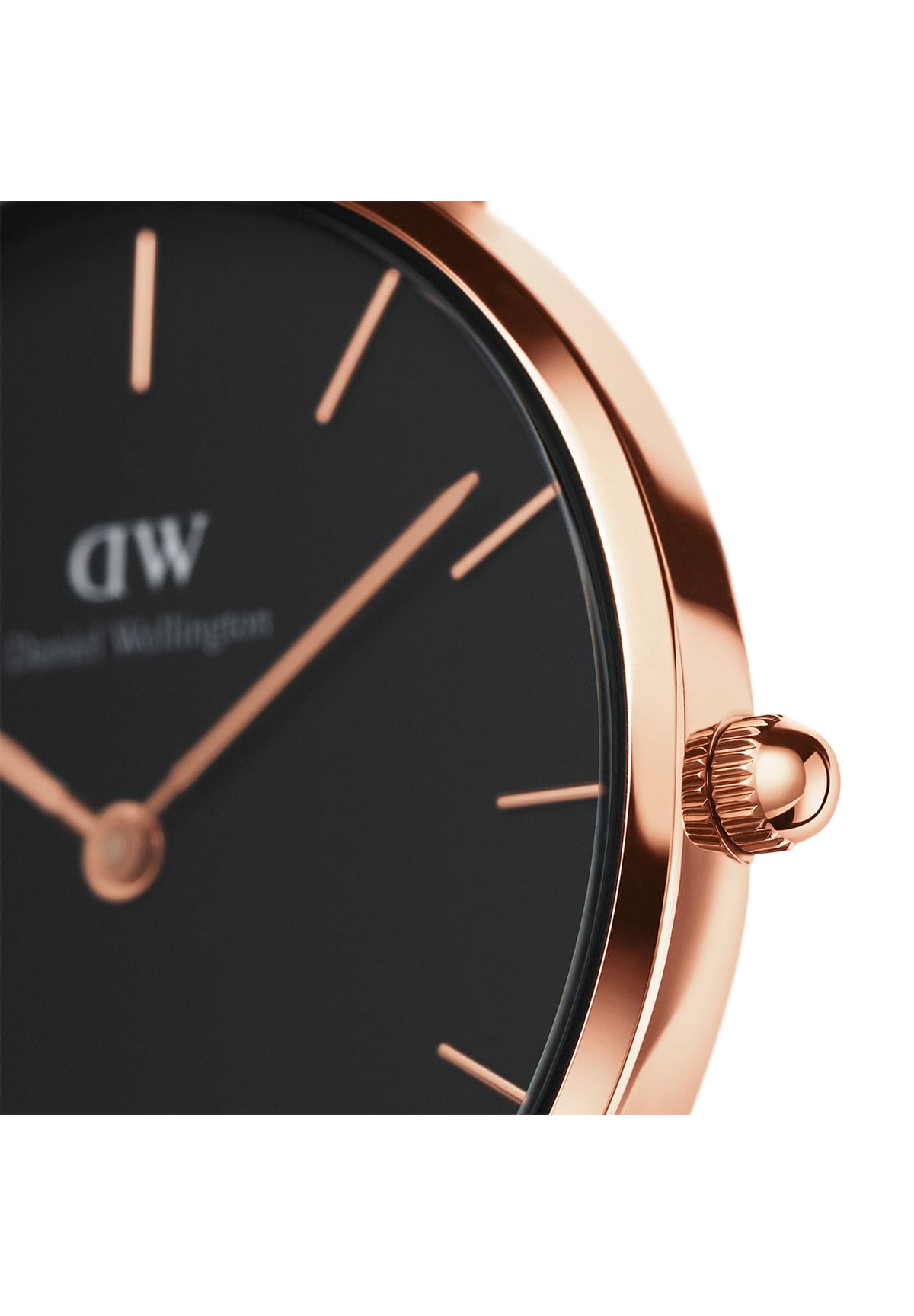 Daniel Wellington Stainless Steel Classic Petite Analog Black Dial Women Watch-Dw00100201, Black Band