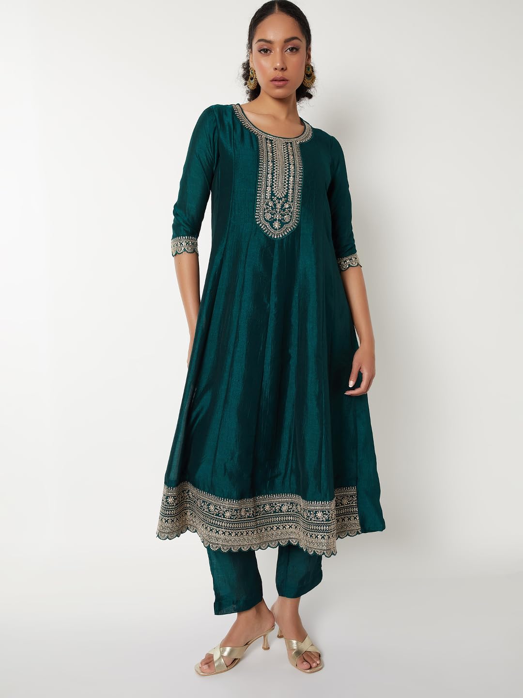 Max Women's Polyester Kurta Set