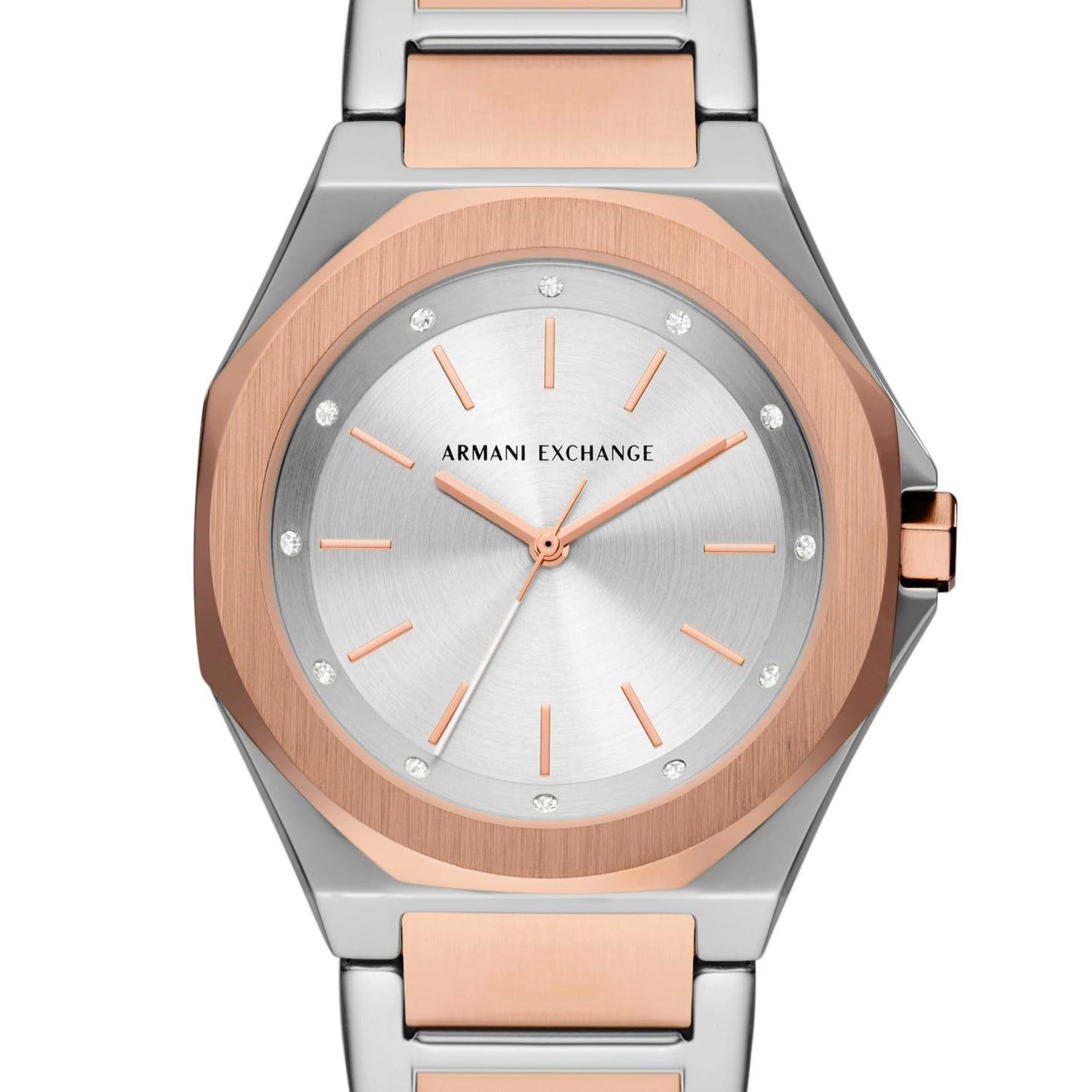 Armani Exchange Stainless Steel Analog Silver Dial Women Watch-Ax4607, Multi-Color Band