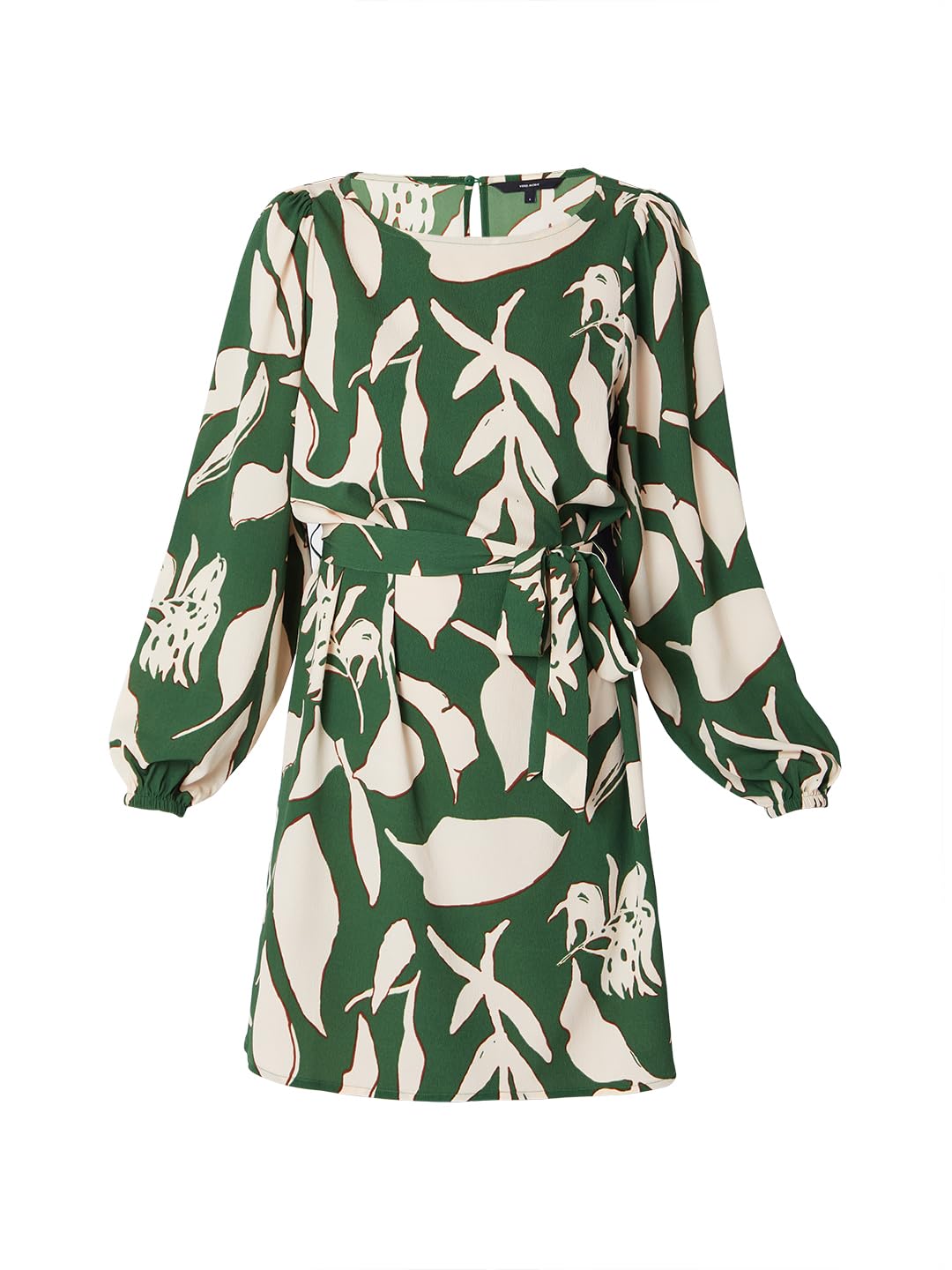 VERO MODA Women's Polyester Shift Mini Dress (10309368- Rosin,Green