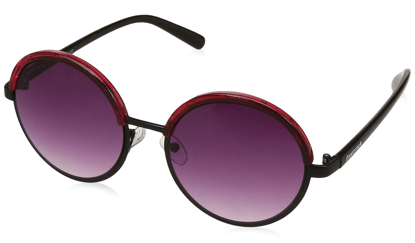 Fastrack Purple Round 100% UV protected Sunglasses for Women
