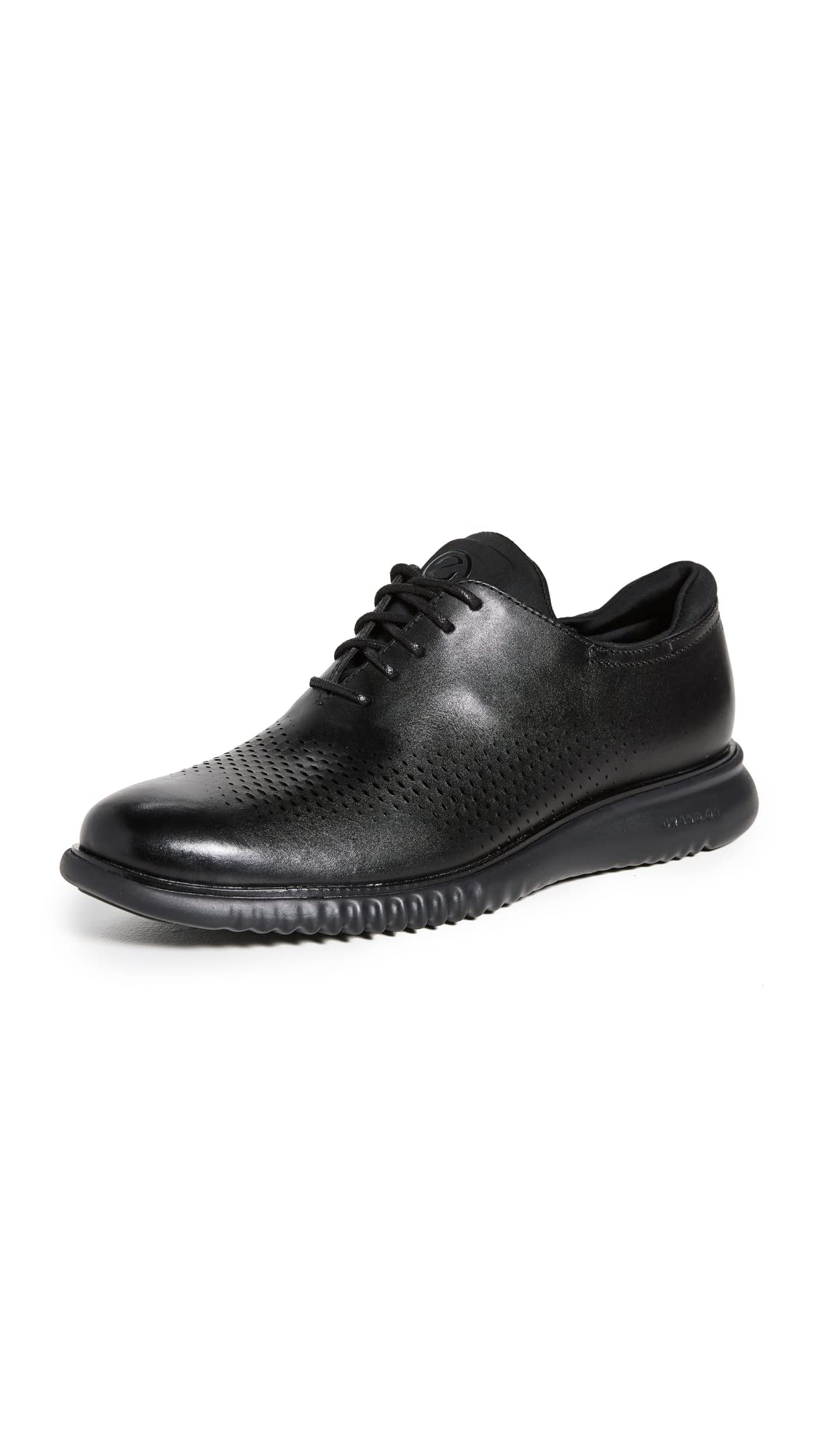 Cole Haan mens 2.0 Zerogrand Laser Wing Oxford, Black Leather/Black, 9.5 US