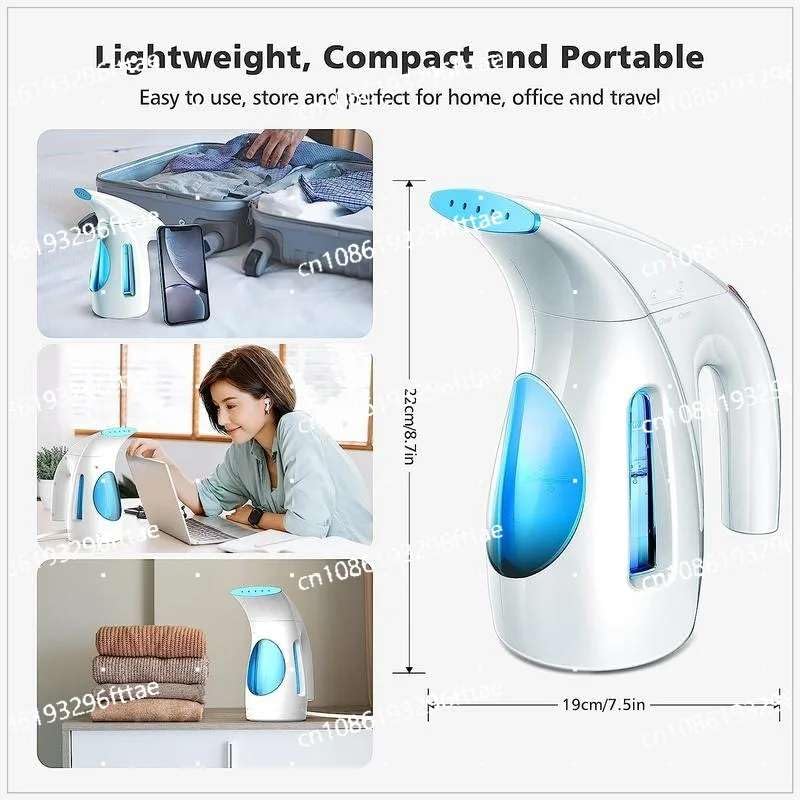 Mann Mart Powerful Handheld Garment Steamer - Removes Wrinkles Fast, 240ml Large Water Tank, Portable Travel Steamer for Clothes