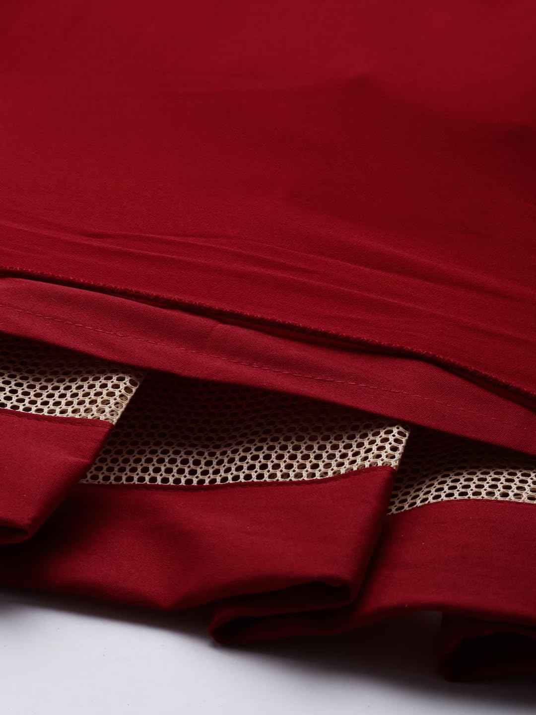 Zeel Clothing Women's Chikankari Sequins Embroidered Georgette Lehenga Choli with Dupatta (5050-Red-Wedding-Girlish-Latest-New; Free Size) (Red)