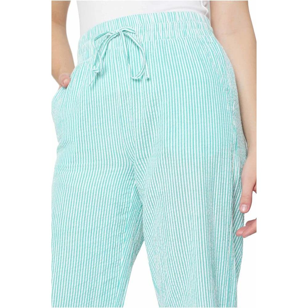 Vero Moda Women's Regular Casual Pants (10275480-Simply Green_Simply L)