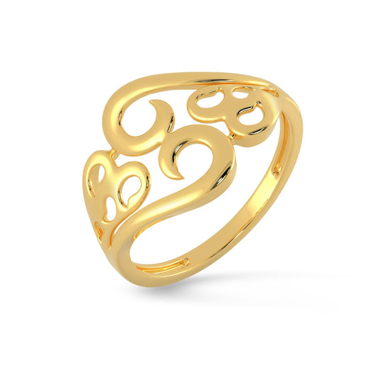 Malabar Gold & Diamonds Gold Ring for Women 22k | Pure Gold 22kt (916) BIS Hallmark Certified Finger Ring for Birthday, Engagement, Anniversary & Festive Gift