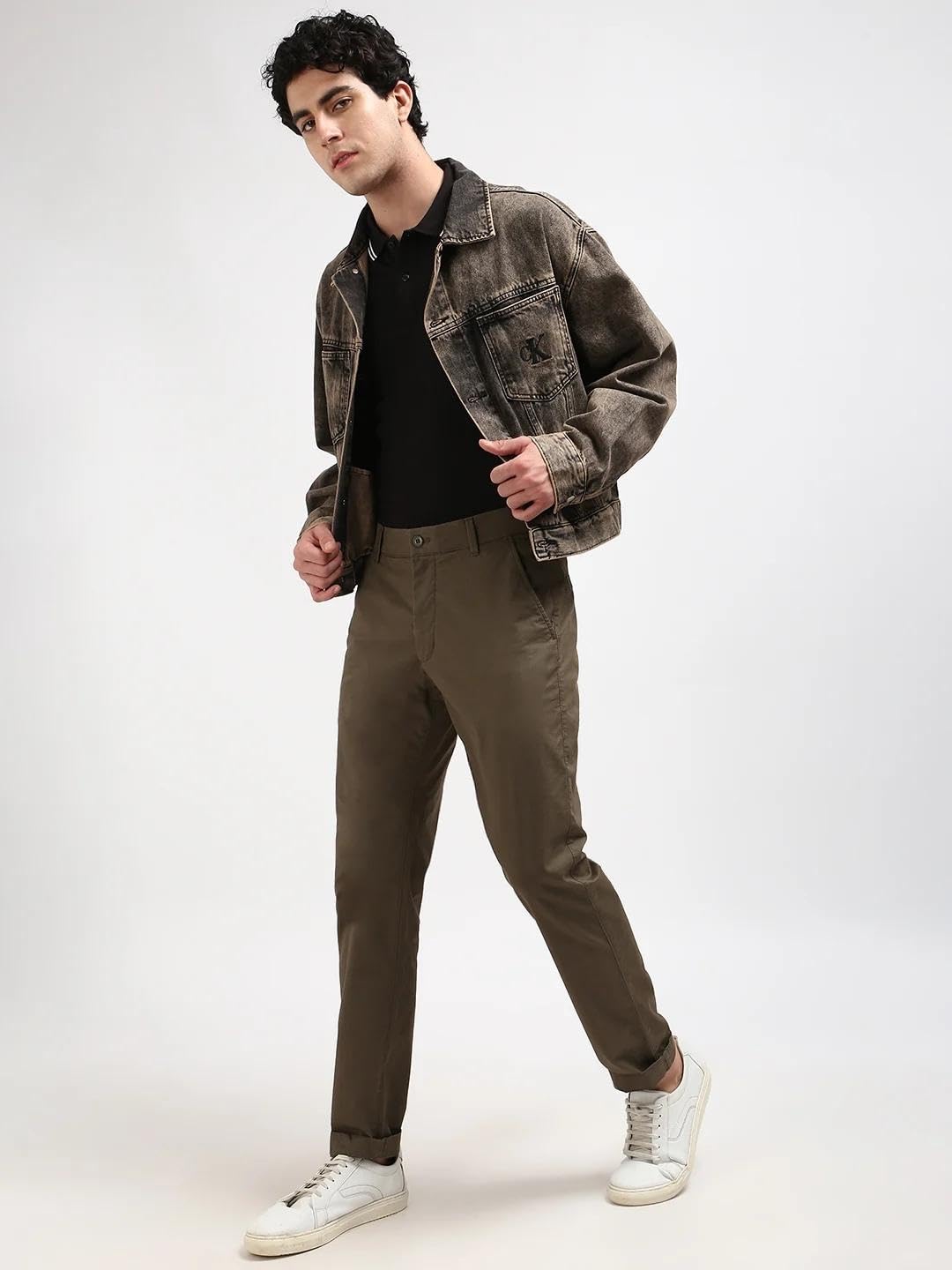 Calvin Klein Jeans Solid Boxy Fit Cotton Jacket