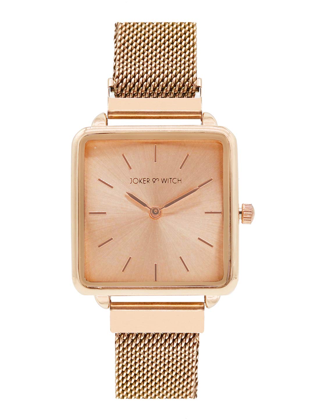 Joker & Witch Vintage Rosegold Dial 16m Rosegold Stainless Steel Watch for Women