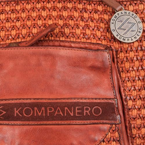KOMPANERO Genuine Leather Backpack (B-13347-Cognac)