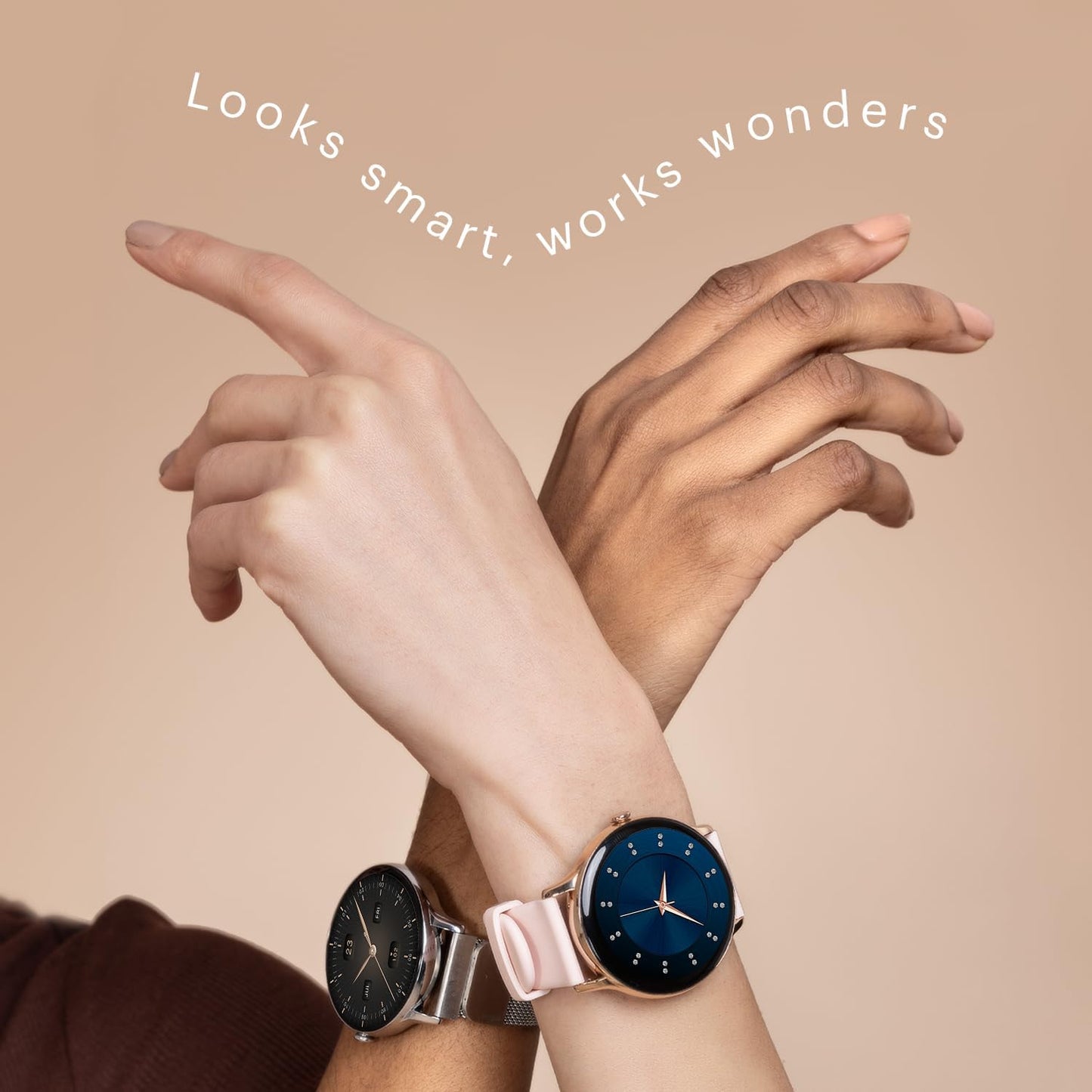 Noise Twist Go Smart Watch 1.39" Display, TruSyncᵀᴹ BT Calling, Glossy Metal Finish, 150+ Watch Faces, IP68, Sleep Tracking, 100+ Sports Modes, Smart Watch for Men and Women (Forest Green)