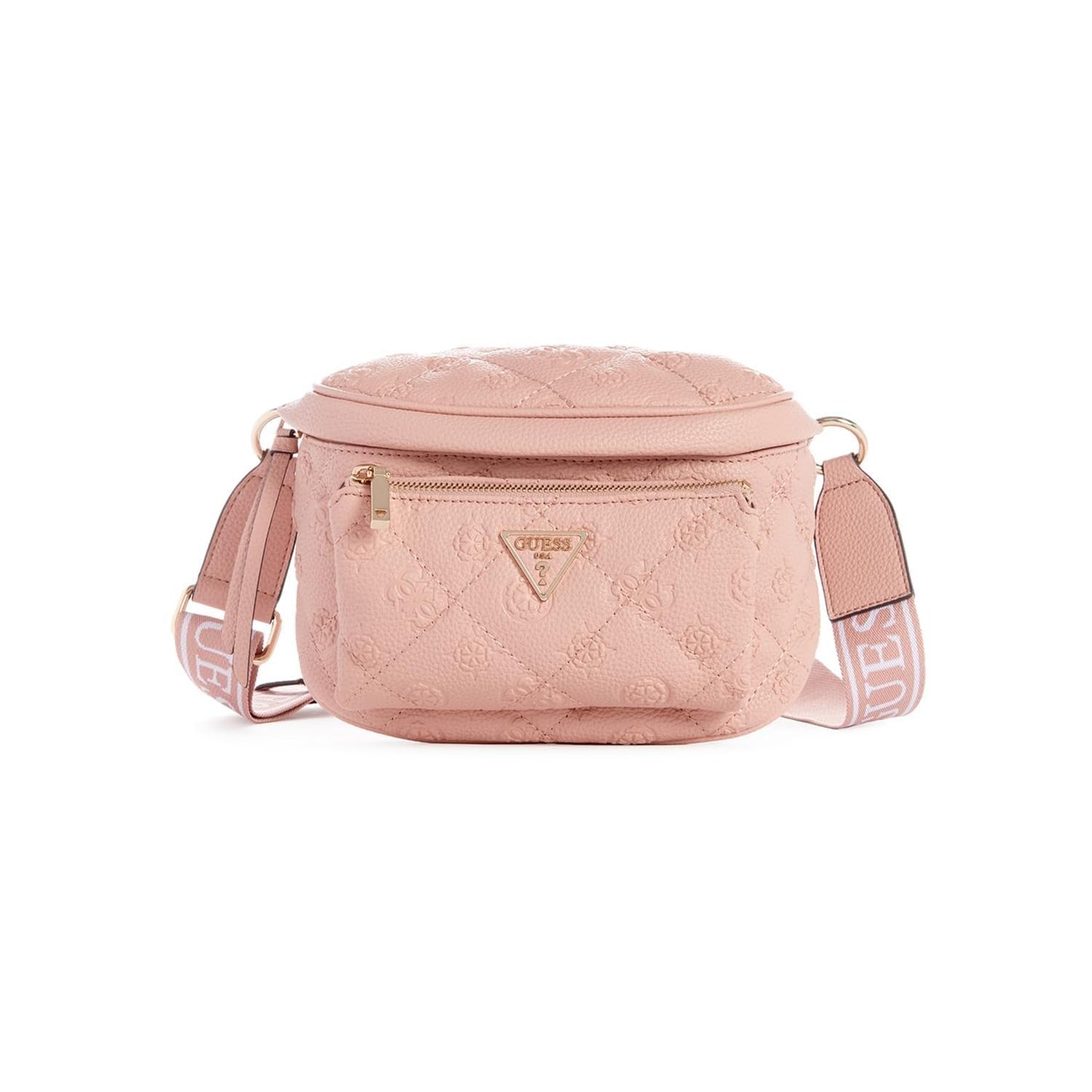 Guess Women's Pink Quilted Sling Bag| Ladies Purse Handbags | Gift For Ladies