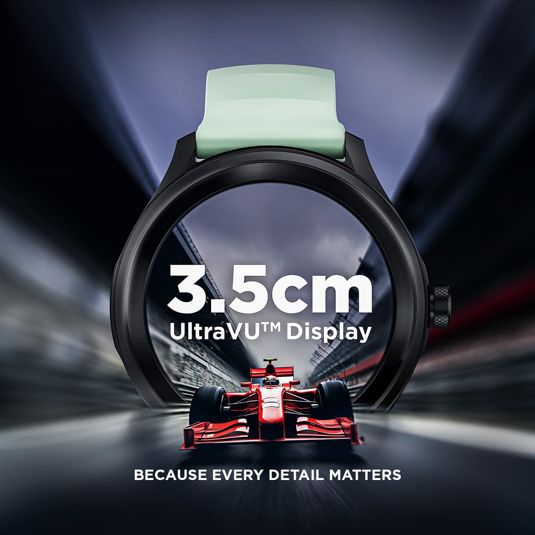 Fastrack VOX Pro Smart Watch with Offline Voice Commands,to-Do List, Rotary Crown, 1.38” TFT Display, BT Calling, 24/7 Health Suite, SpO2, HRM, Sleep Tracking, IP68 Water Resistant - Onyx Black