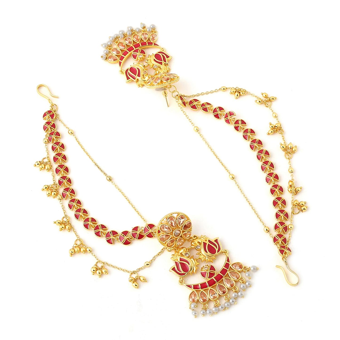 VOYLLA Apsara Bridal Die Gold Bridal Set