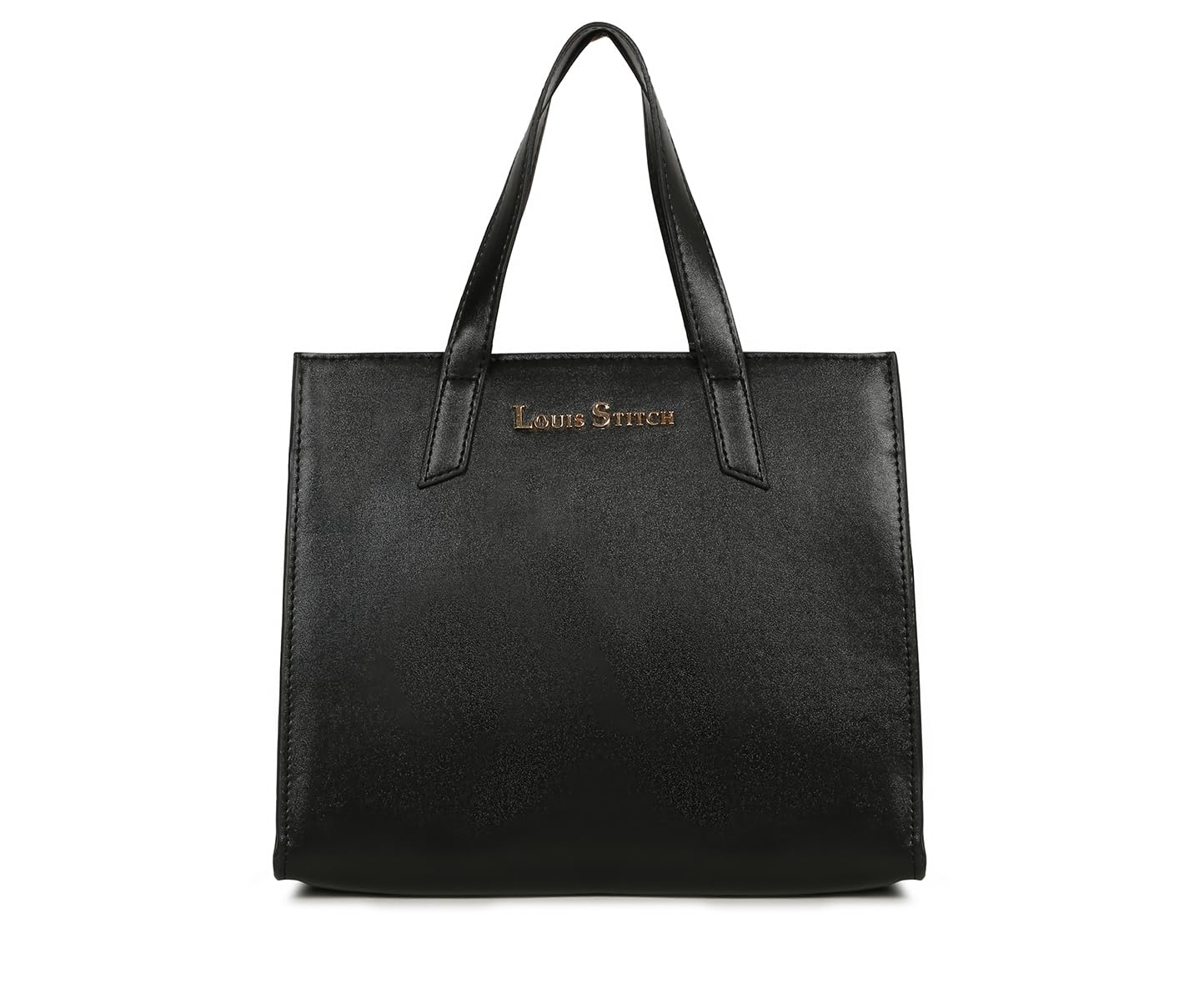 LOUIS STITCH Stylish Black Handbag for Women | Ladies Satchel Handbag for Travel, Office, College | LDB-VF1039-HBJB