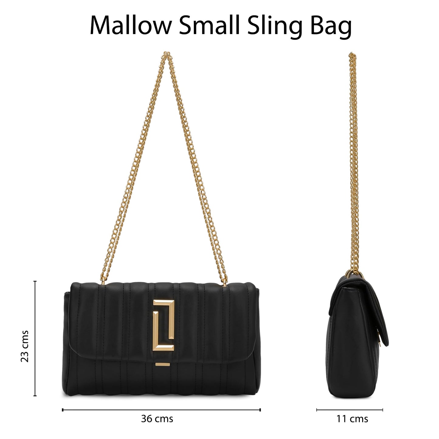 Lavie Luxe Women's Mallow Small Solid Cross Body Sling Bag | Ladies Purse Handbag | Ladies Gift