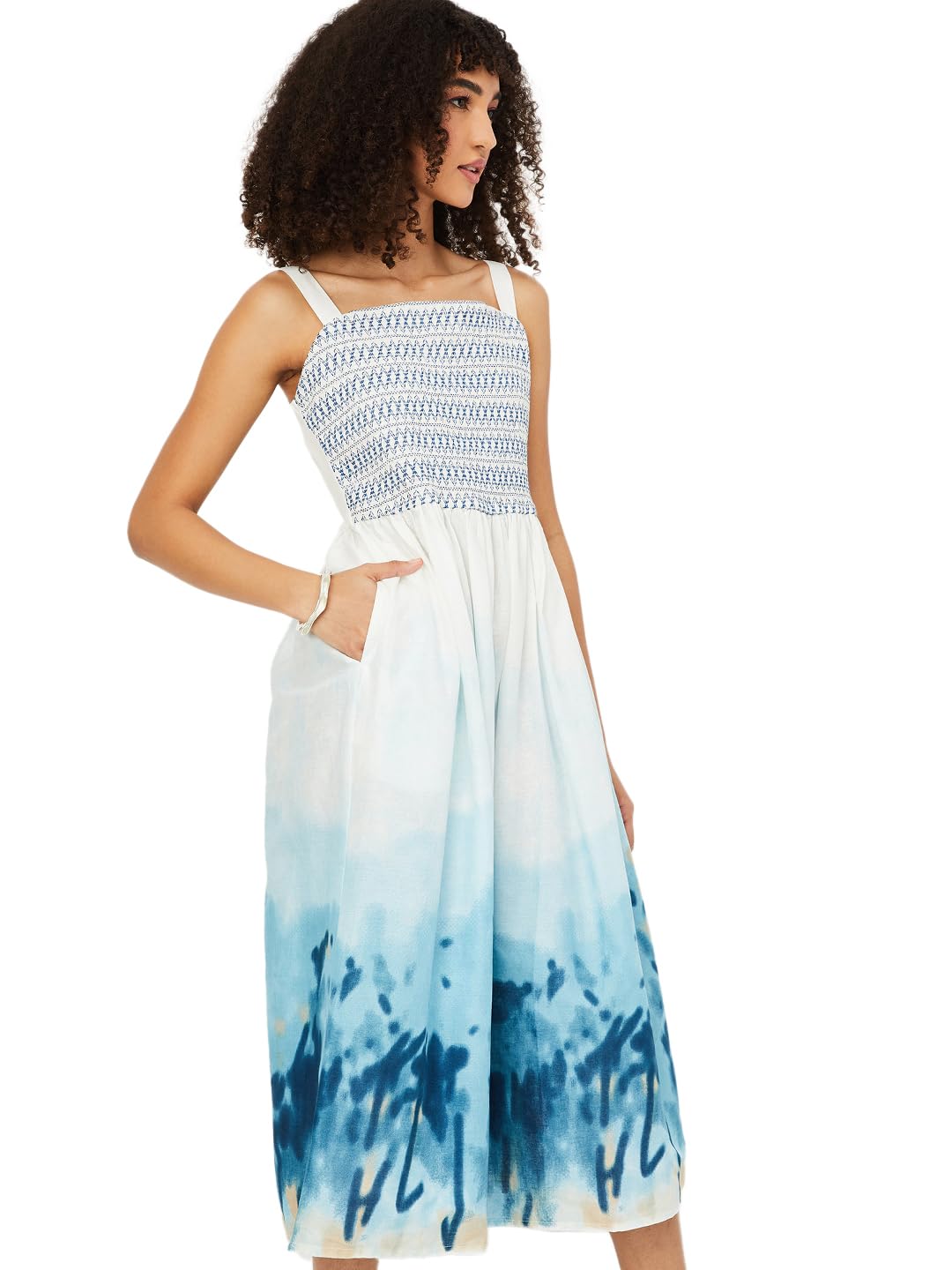 Max Women's Cotton A-Line Below The Knee Dress