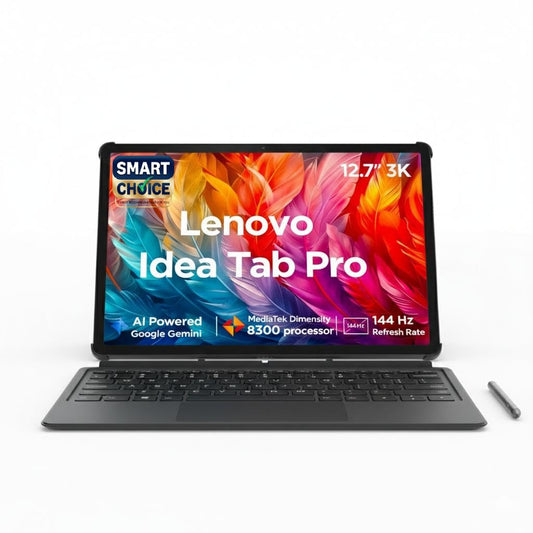 Lenovo {Smartchoice} Idea Tab Pro with Pen Plus & Keyboard|12.7" 3K Display|144 Hz Refresh|12 GB RAM, 256 GB ROM| AI-Enabled| MediaTek Dimensity 8300|4 JBL Speakers|10200 mAh Battery with 45 W Charger