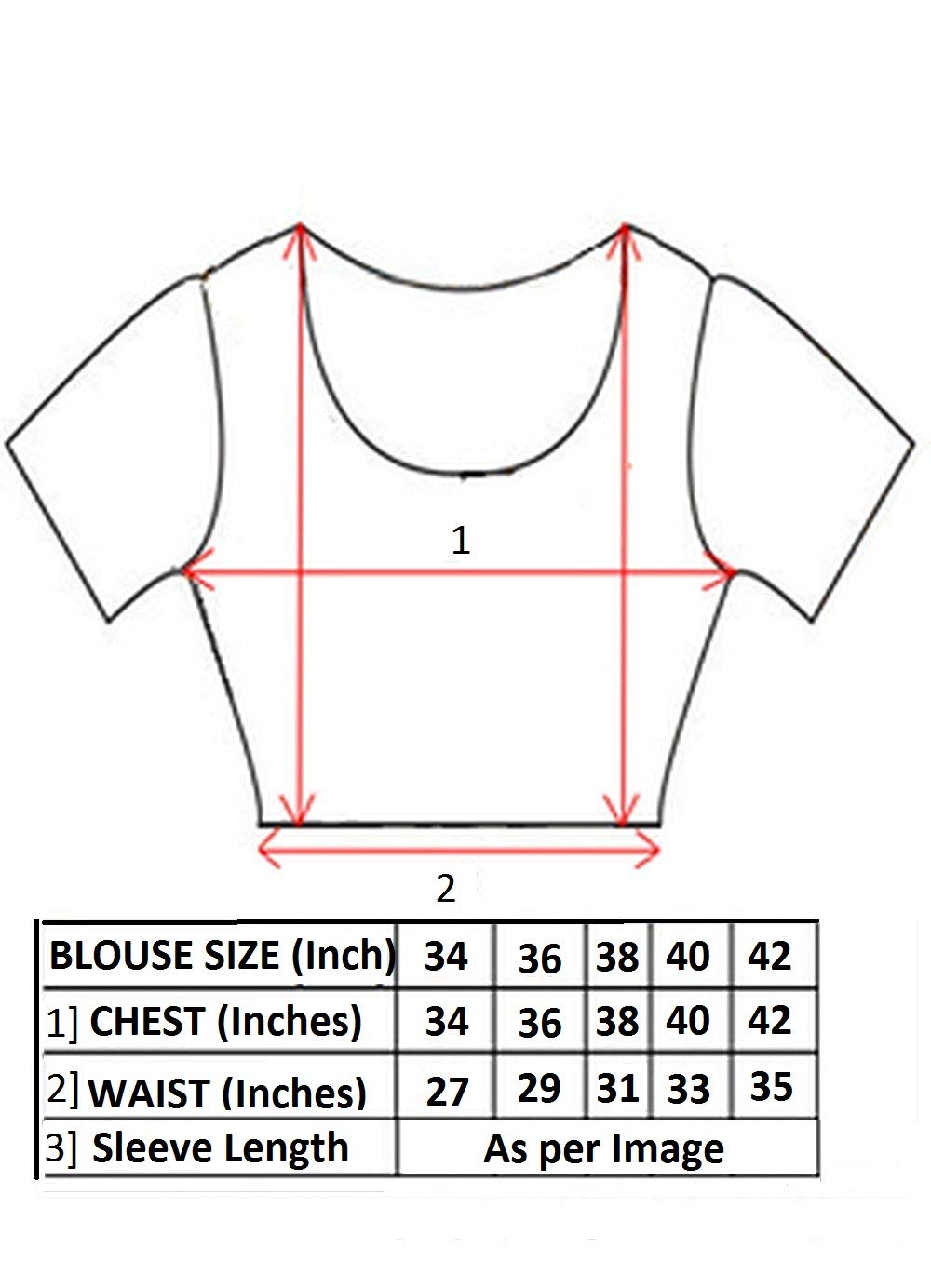 Madhu Fashion Women's Traditional Banaras Brocade Readymade Saree Blouse with Boat Neck and Elbow Length Sleeves (36, GOLD)