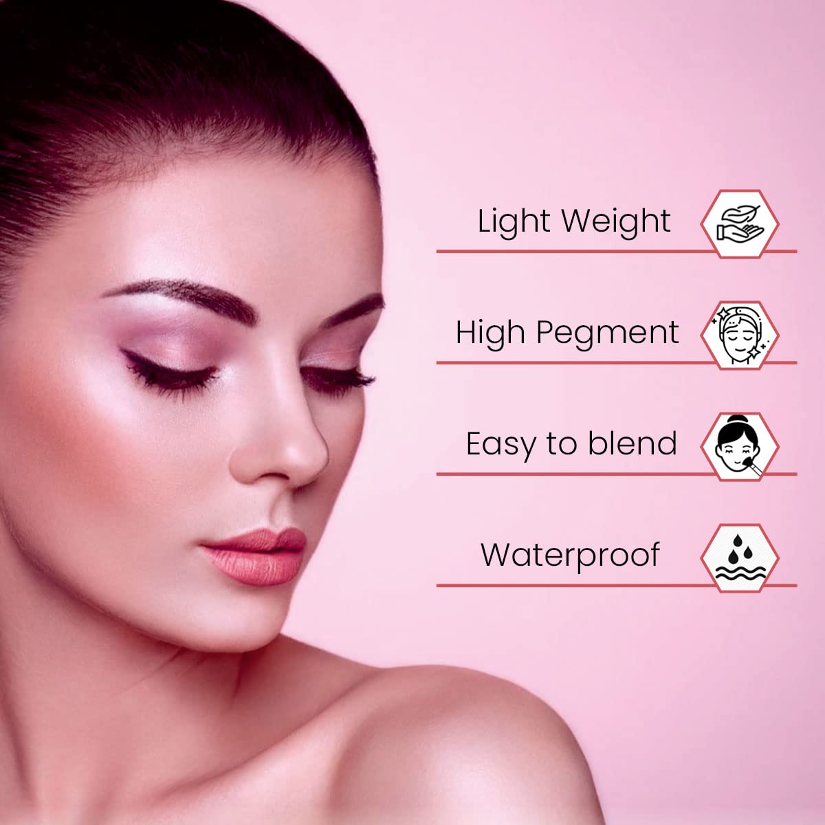 MATT LOOK 25 Colors Blink Eyeshadow Palette|Highly Pigmented|Blendable| |Matte & Shimmery Palette|Long Lasting|Creative & Fashion Eye Make-Up- Mutlicolor-01(26 gm)