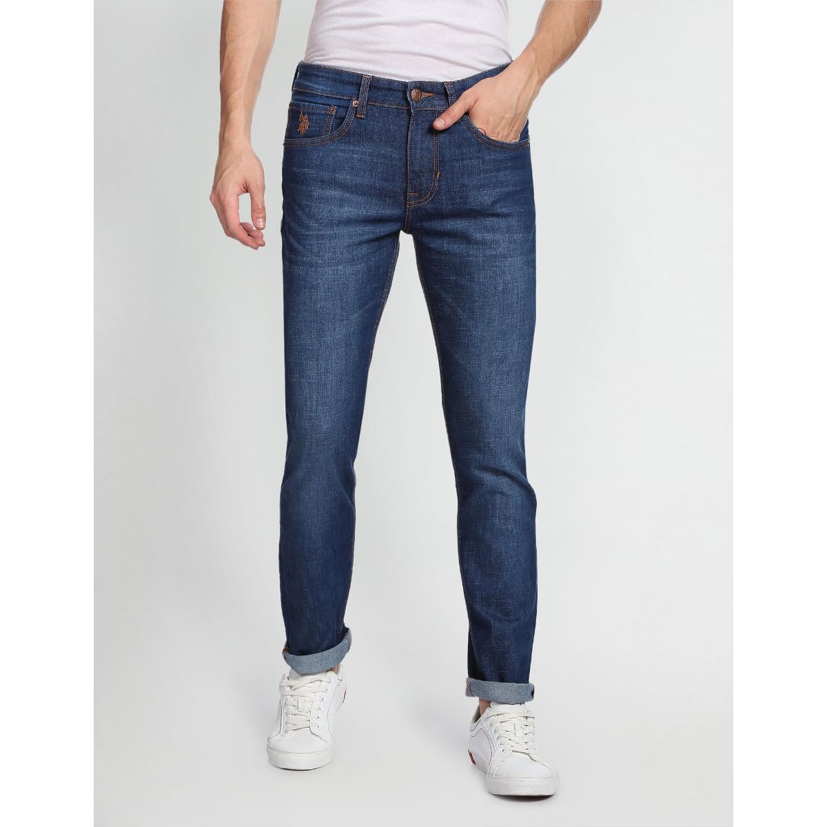 U.S. POLO ASSN. Men's Slim Jeans (UDJENO1020_Blue