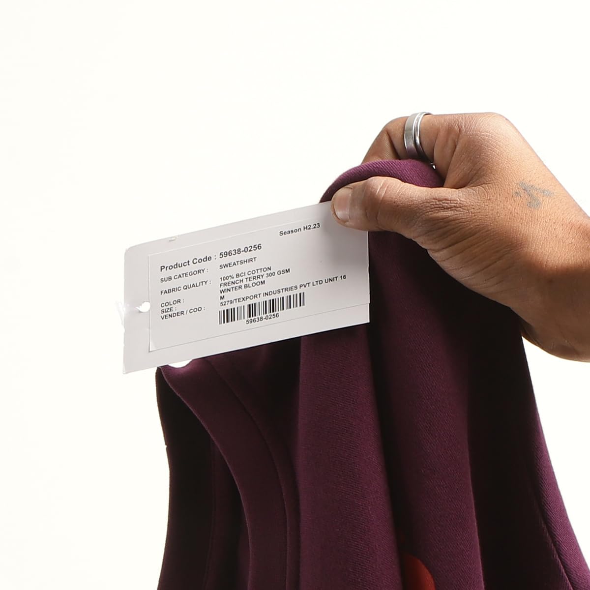 Levi's Men's Typography Maroon Crew Neck Sweatshirt