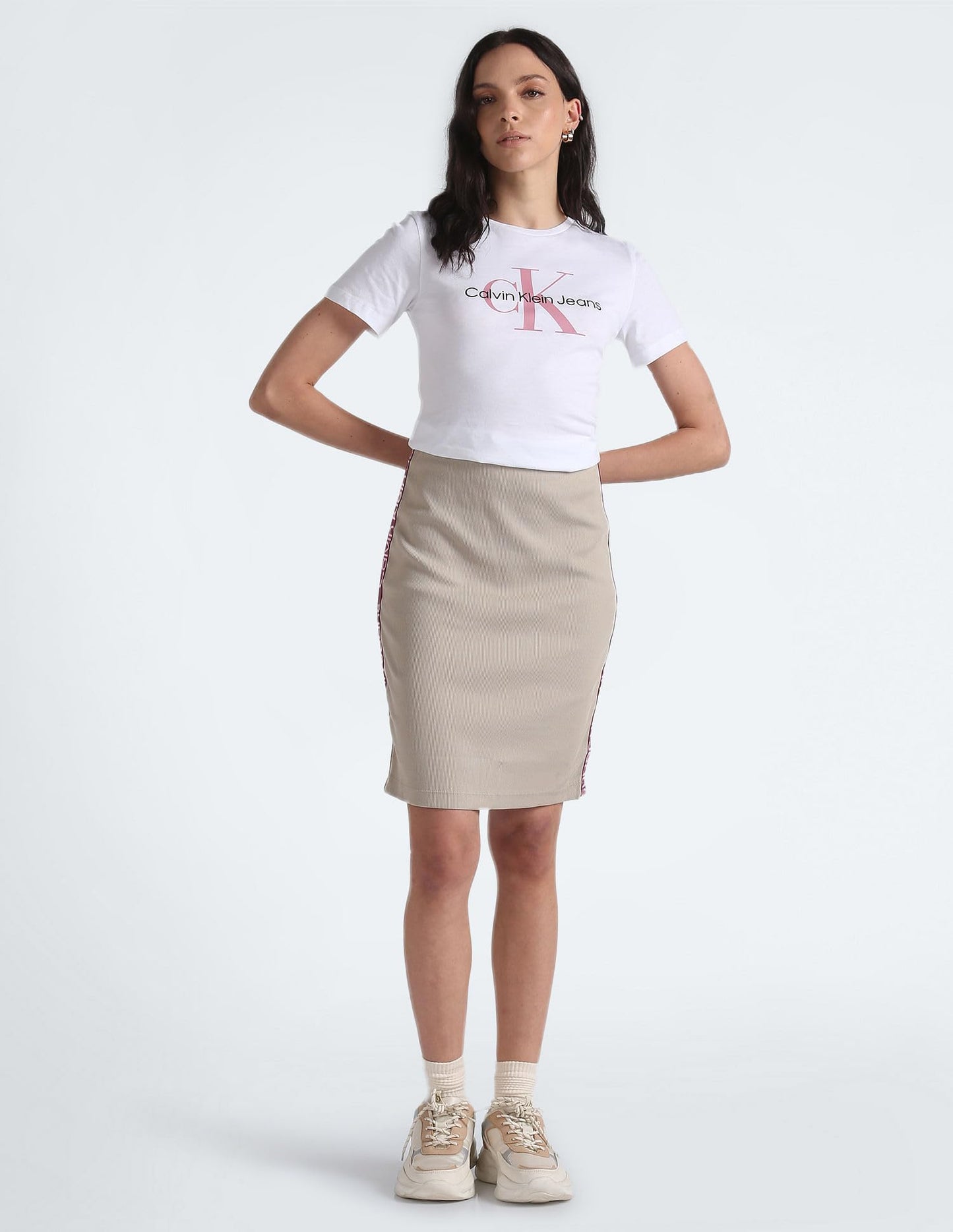 Calvin Klein Cotton Western Skirt