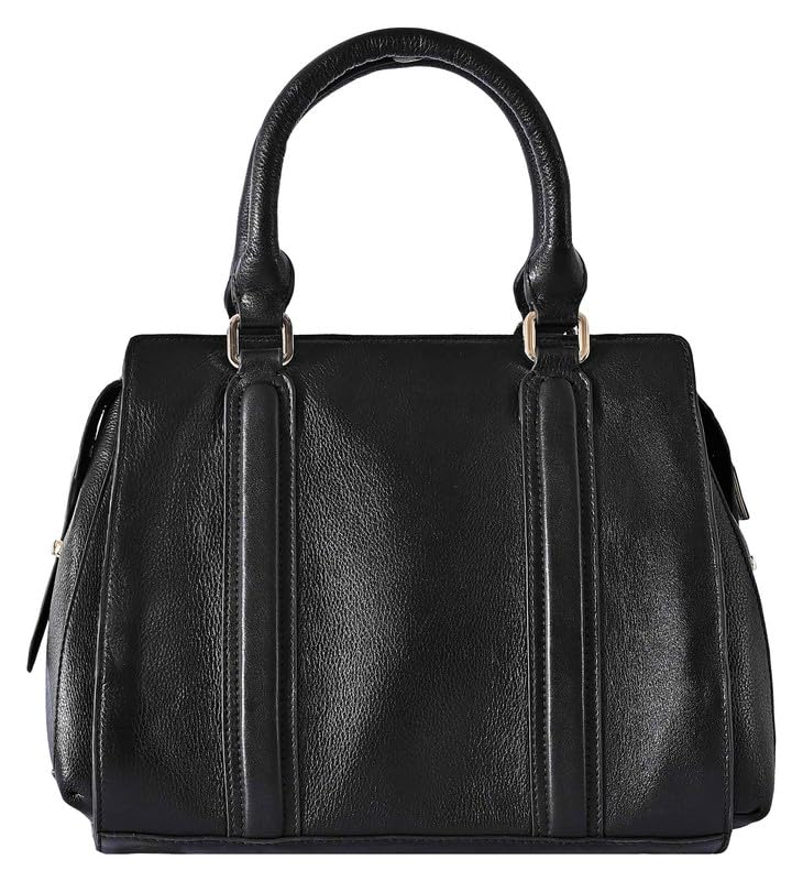 eske Sienna, the Single Zip Satchel | Structured Cosmos Leather Handbag | 3 Main Compartments | Zip & Slip Pockets | Gold Plated Charm | Detachable Shoulder Strap | 22 cm Height