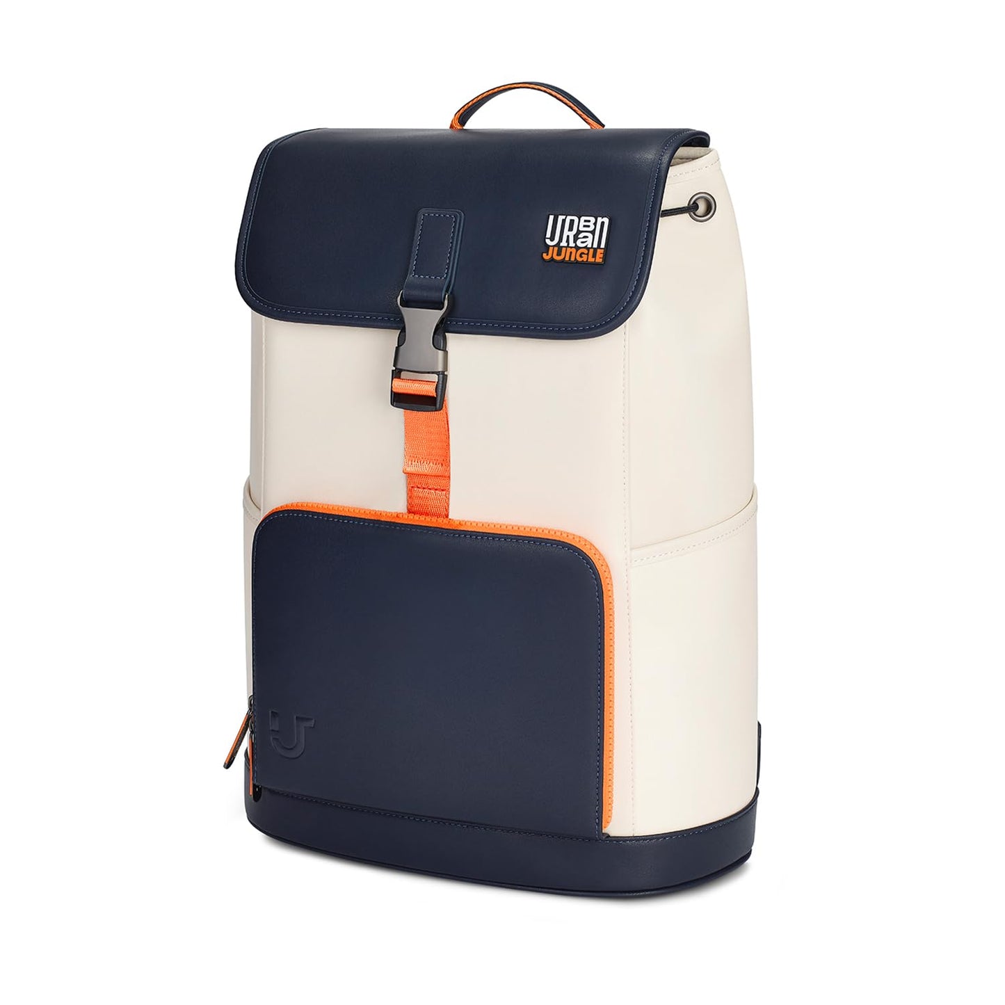 Urban Jungle by Safari, Zest Daypack 20 Liters, Water Resistant, Top-Open, Padded, Premium Microfibre Laptop Backpack with Trolley Sleeve for Men and Women (White)