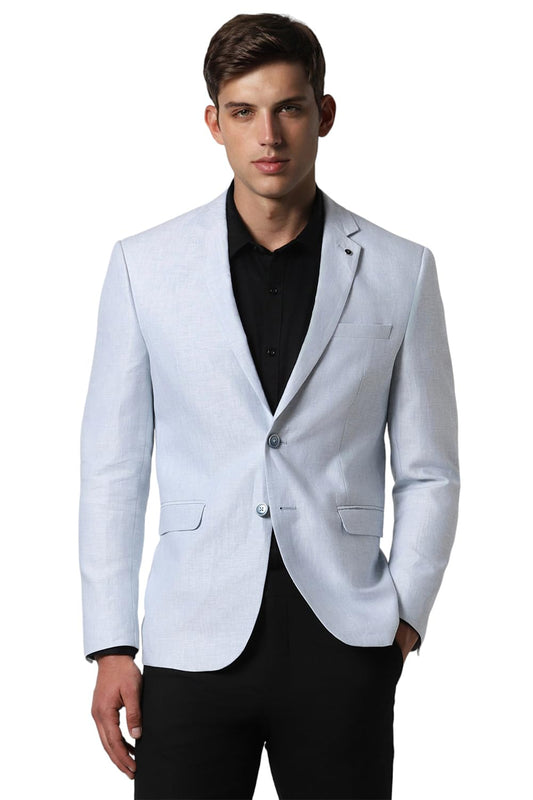 Van Heusen Men's Blazer (VHBZISLFF57158_Blue