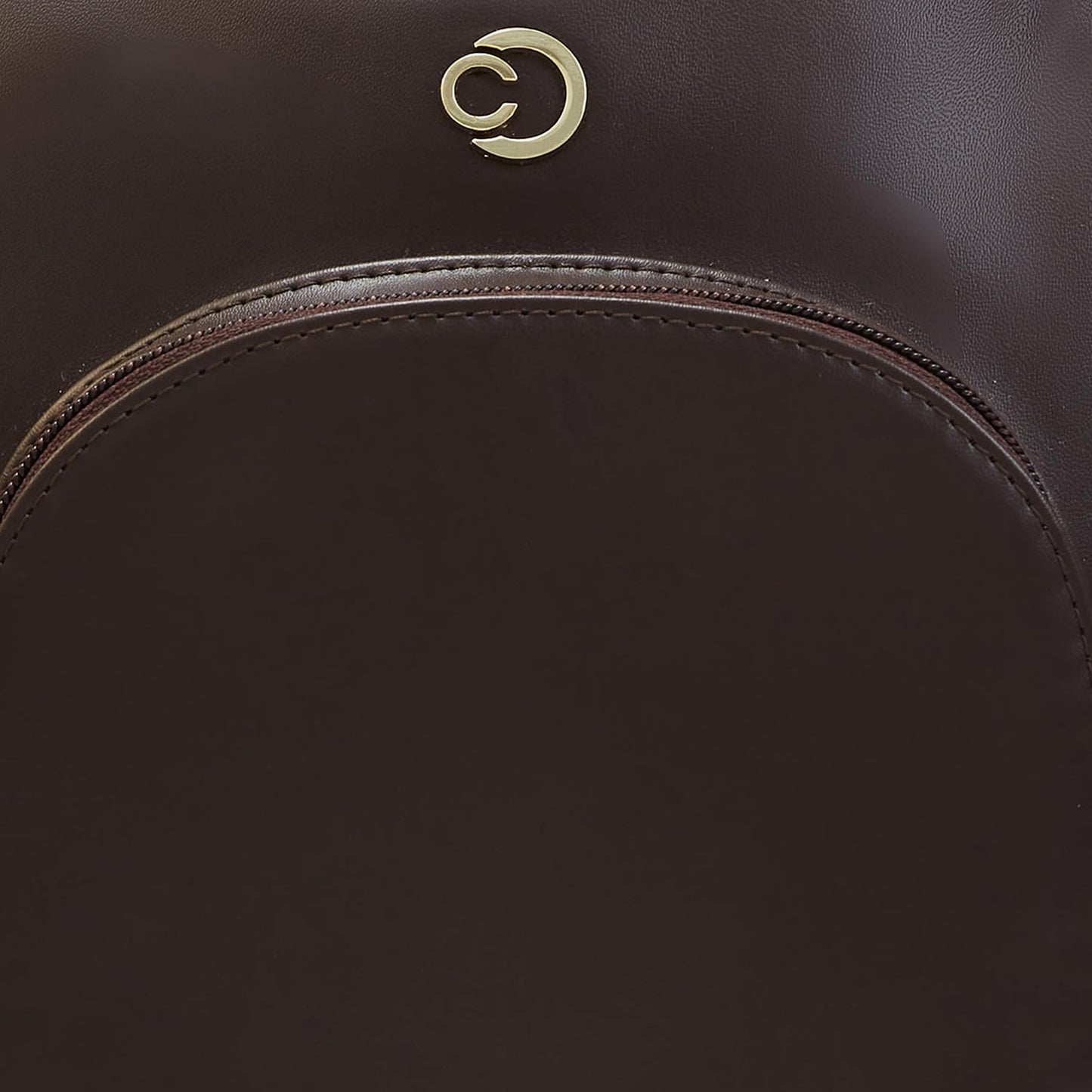 Caprese Zeta Backpack Large Chocolate Quilted Women's Bag