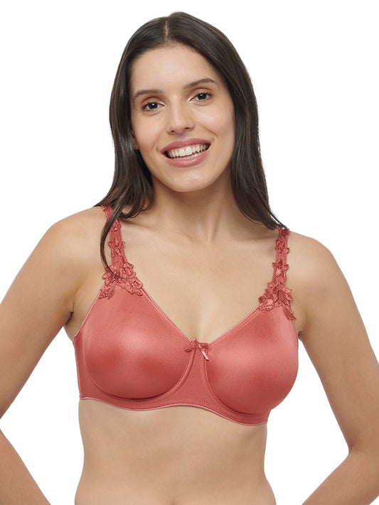 Triumph Women's 74% Polyester 23% Polyamide 3% Elastane Wired Minimizer 21 W Minimiser Minimizer Bra (150I669_Sweet Chocolate