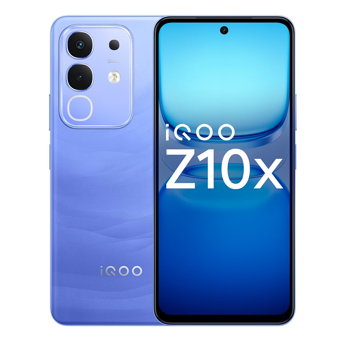 iQOO Z10x 5G (Ultramarine, 6GB RAM, 128GB Storage) | 6500 mAh Large Capacity Battery | Dimensity 7300 Processor | Military-Grade Durability