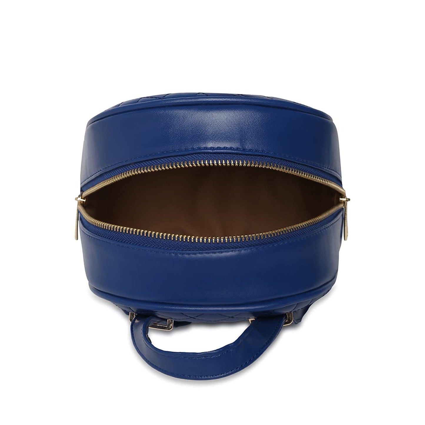 KLEIO Quilted Leather Multifunctional Backpack for Women (Royal Blue)